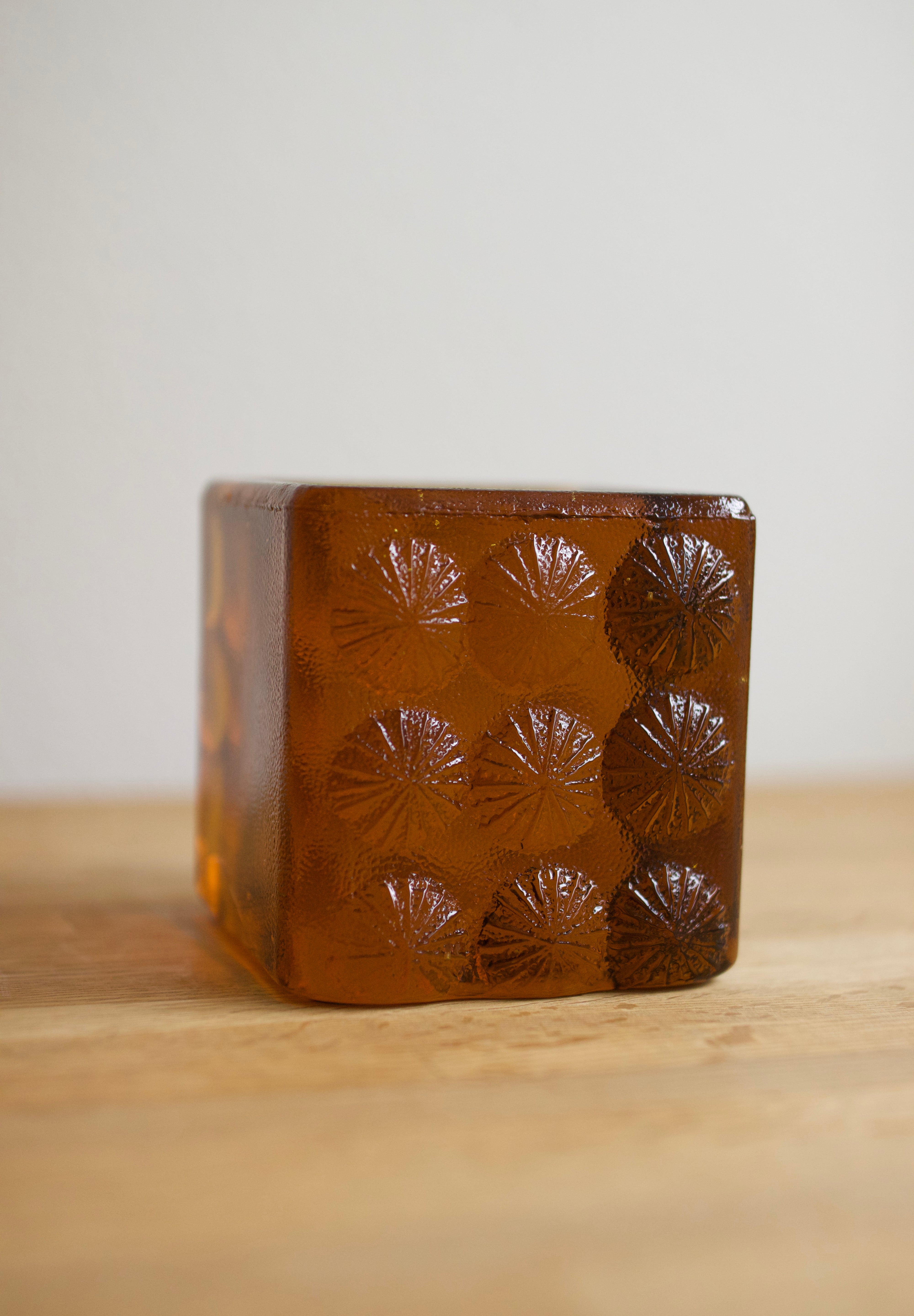 Blenko Amber Glass Bookend (1967)