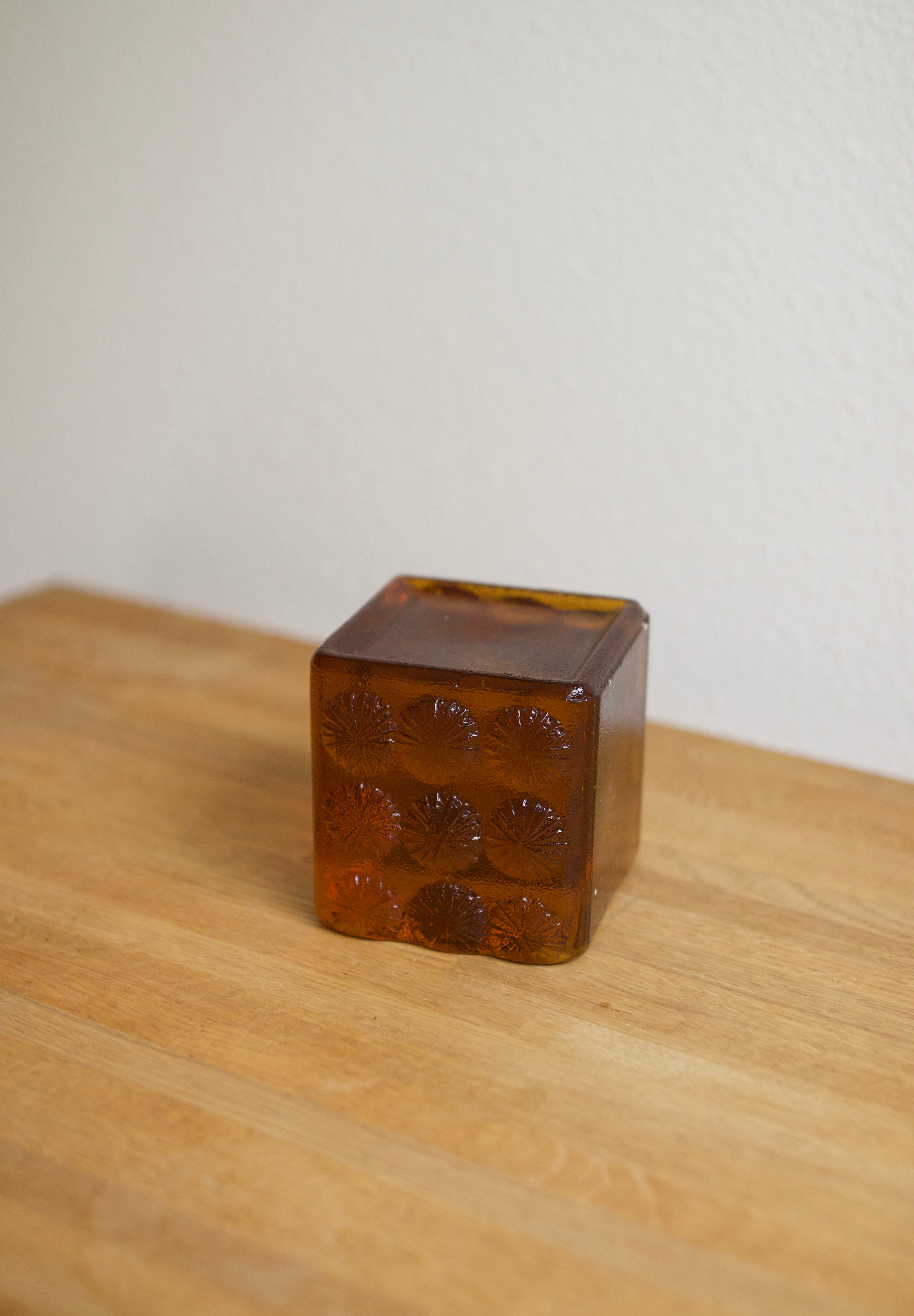 Blenko Amber Glass Bookend (1967)