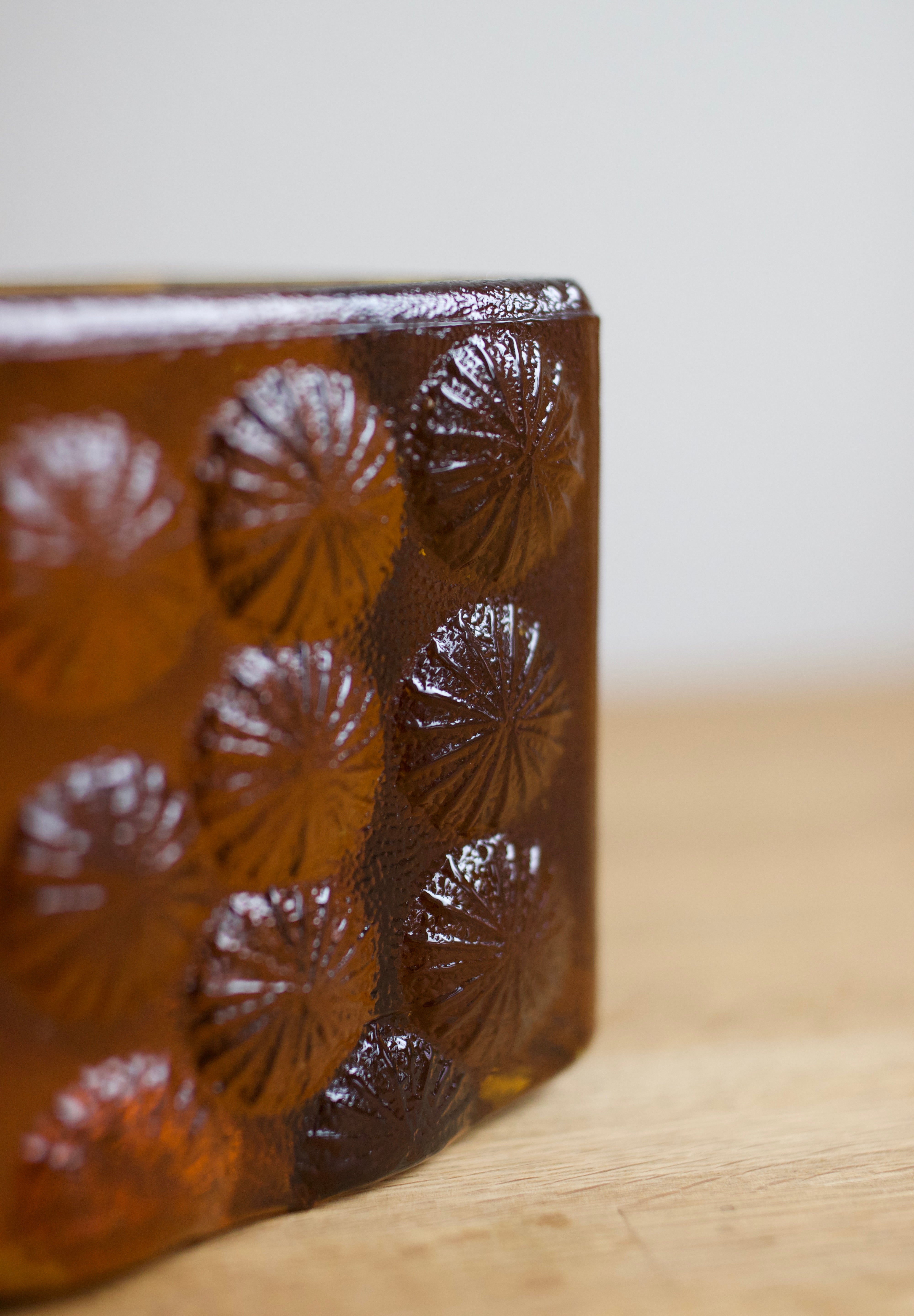 Blenko Amber Glass Bookend (1967)