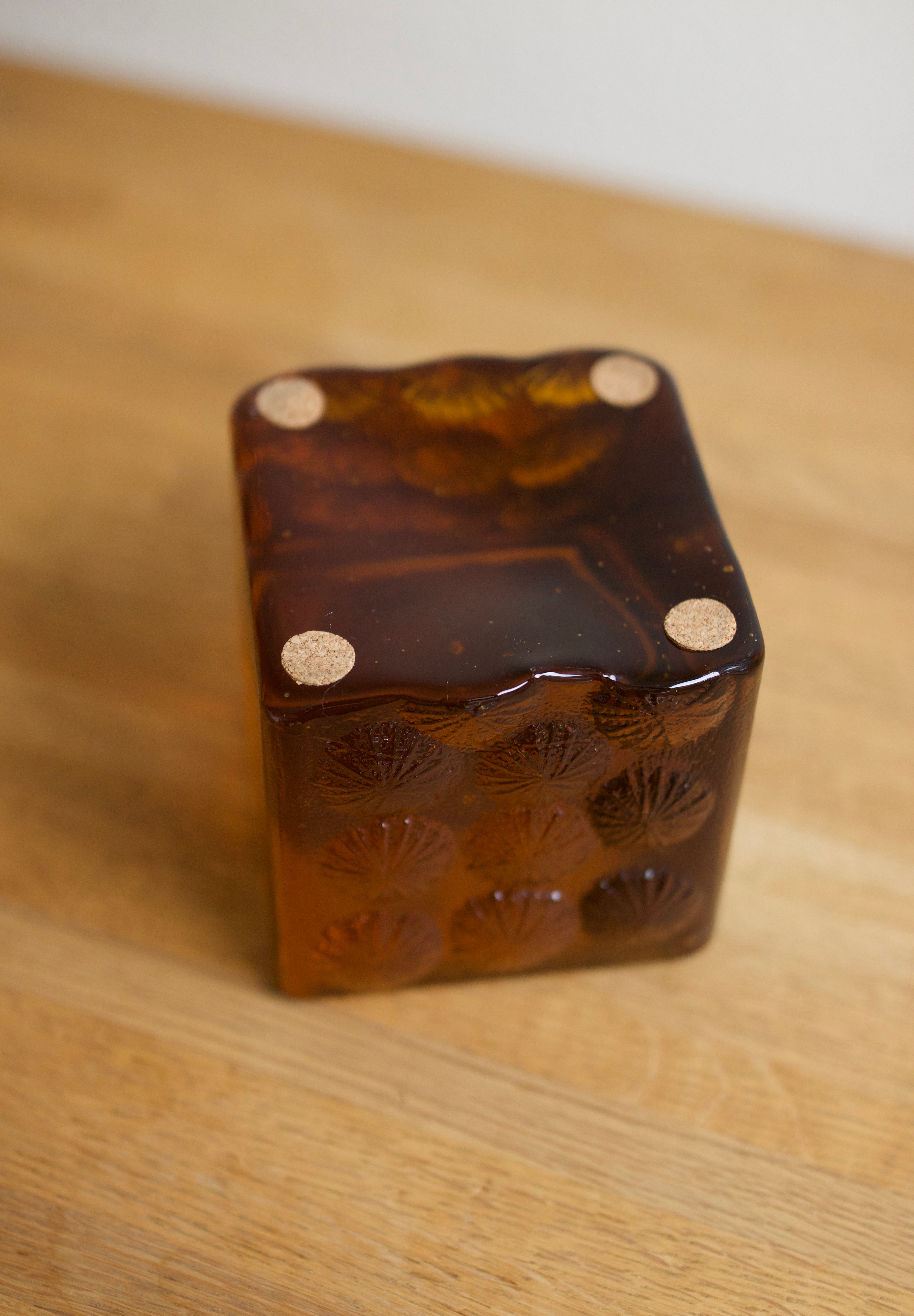 Blenko Amber Glass Bookend (1967)