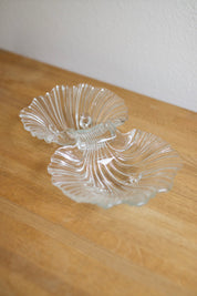 Vintage Mikasa Dual Shell Glass Dish