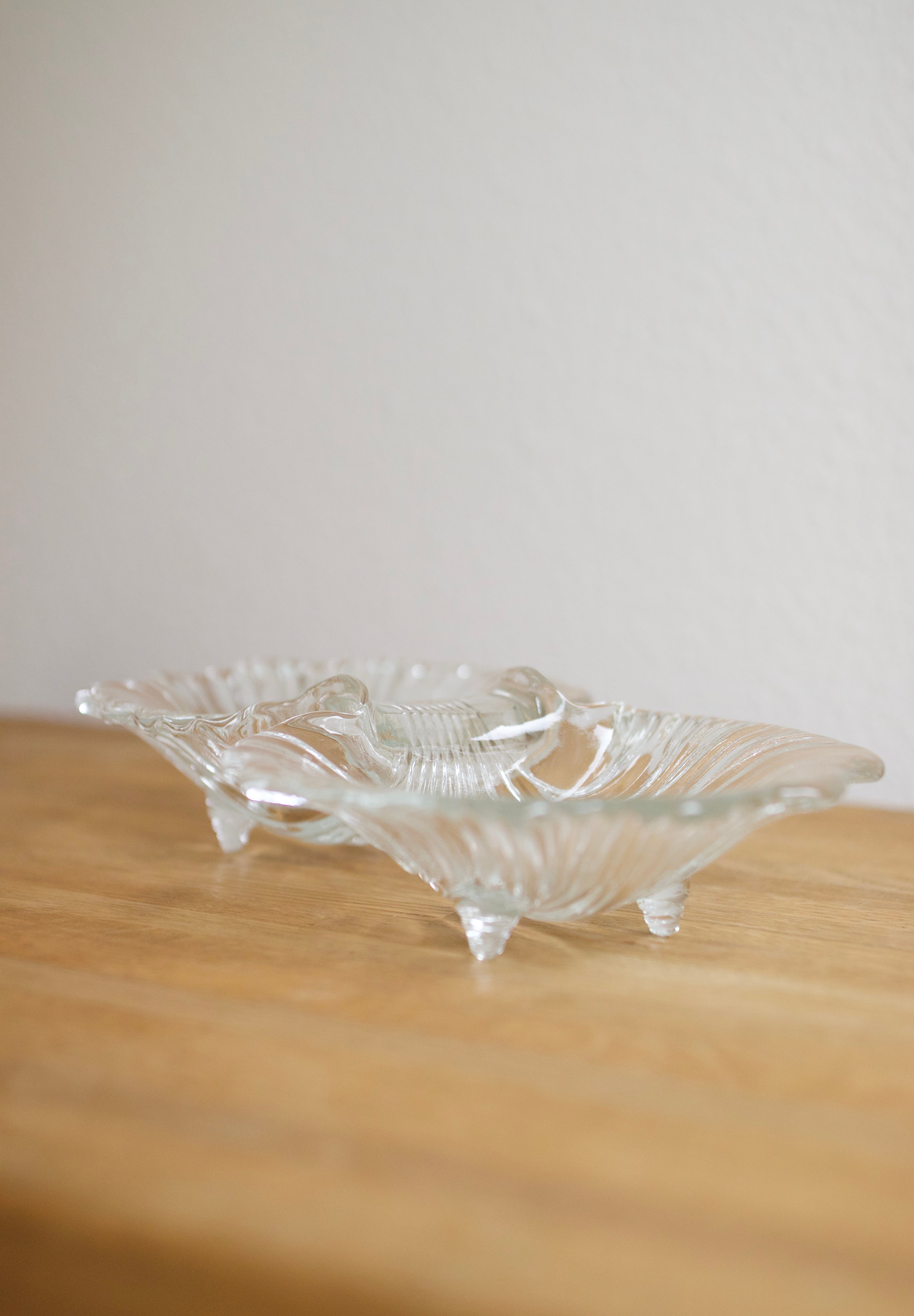 Vintage Mikasa Dual Shell Glass Dish