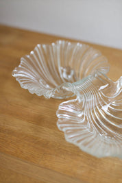 Vintage Mikasa Dual Shell Glass Dish