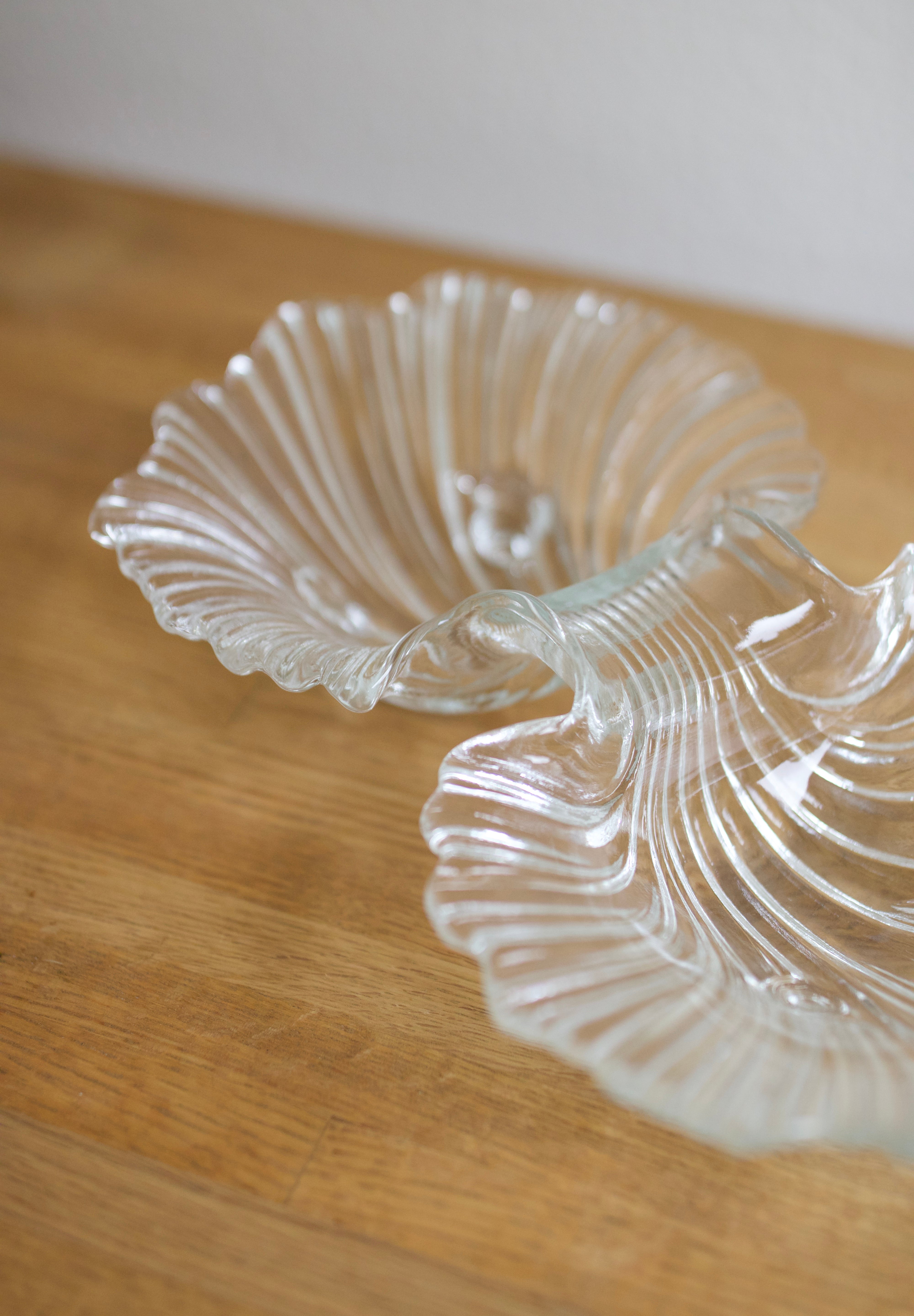 Vintage Mikasa Dual Shell Glass Dish