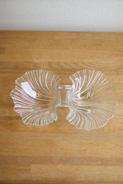 Vintage Mikasa Dual Shell Glass Dish