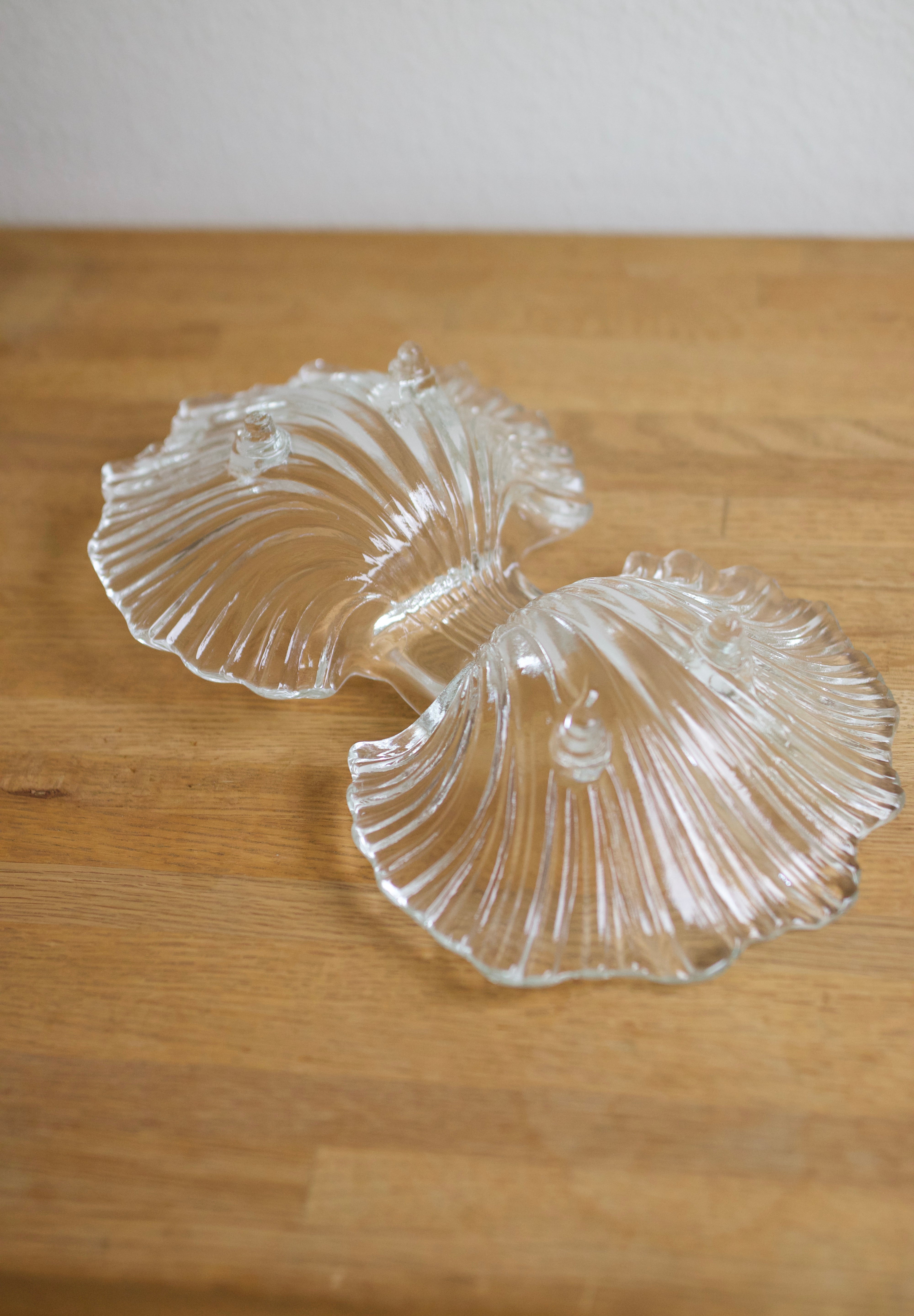 Vintage Mikasa Dual Shell Glass Dish