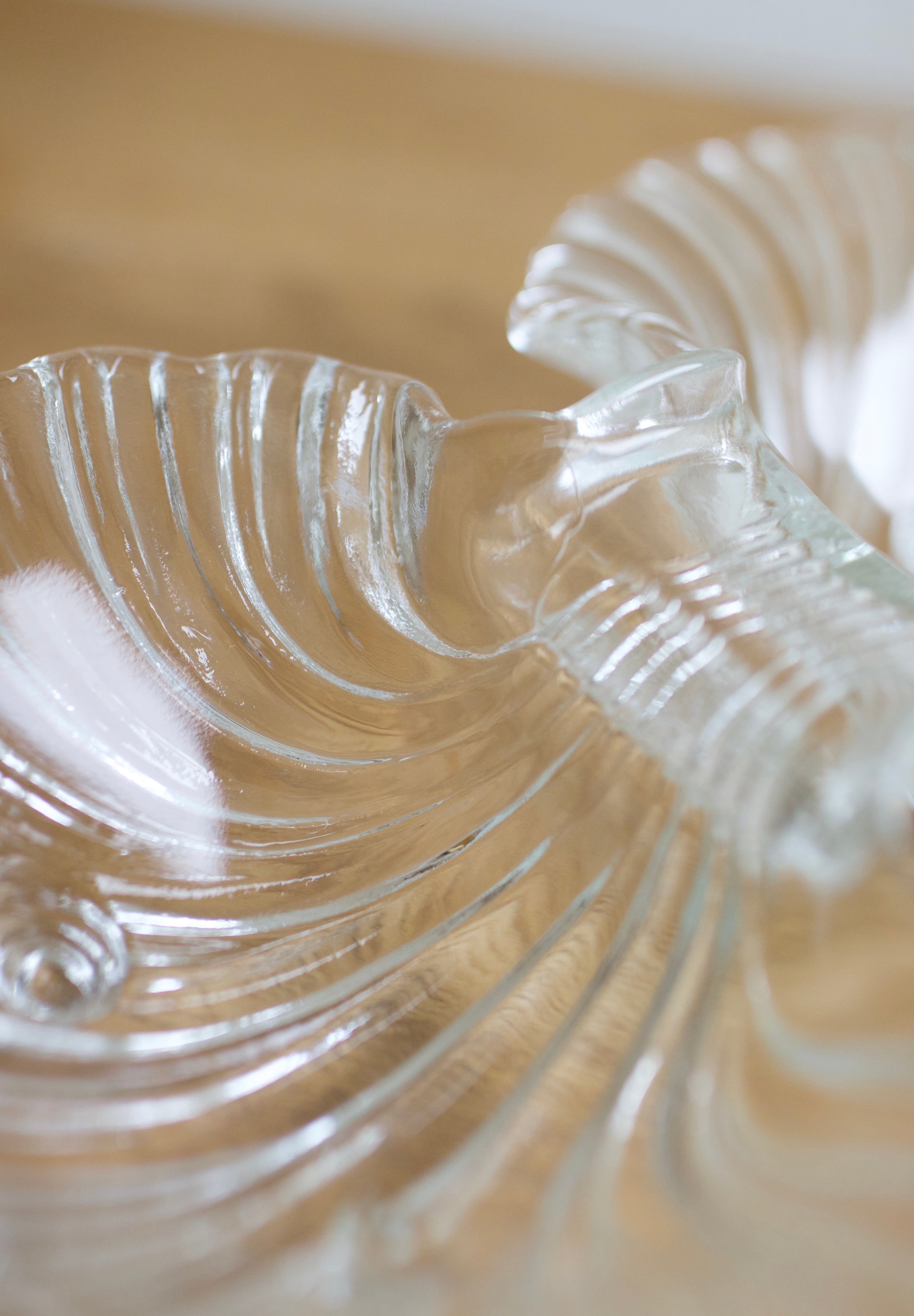 Vintage Mikasa Dual Shell Glass Dish