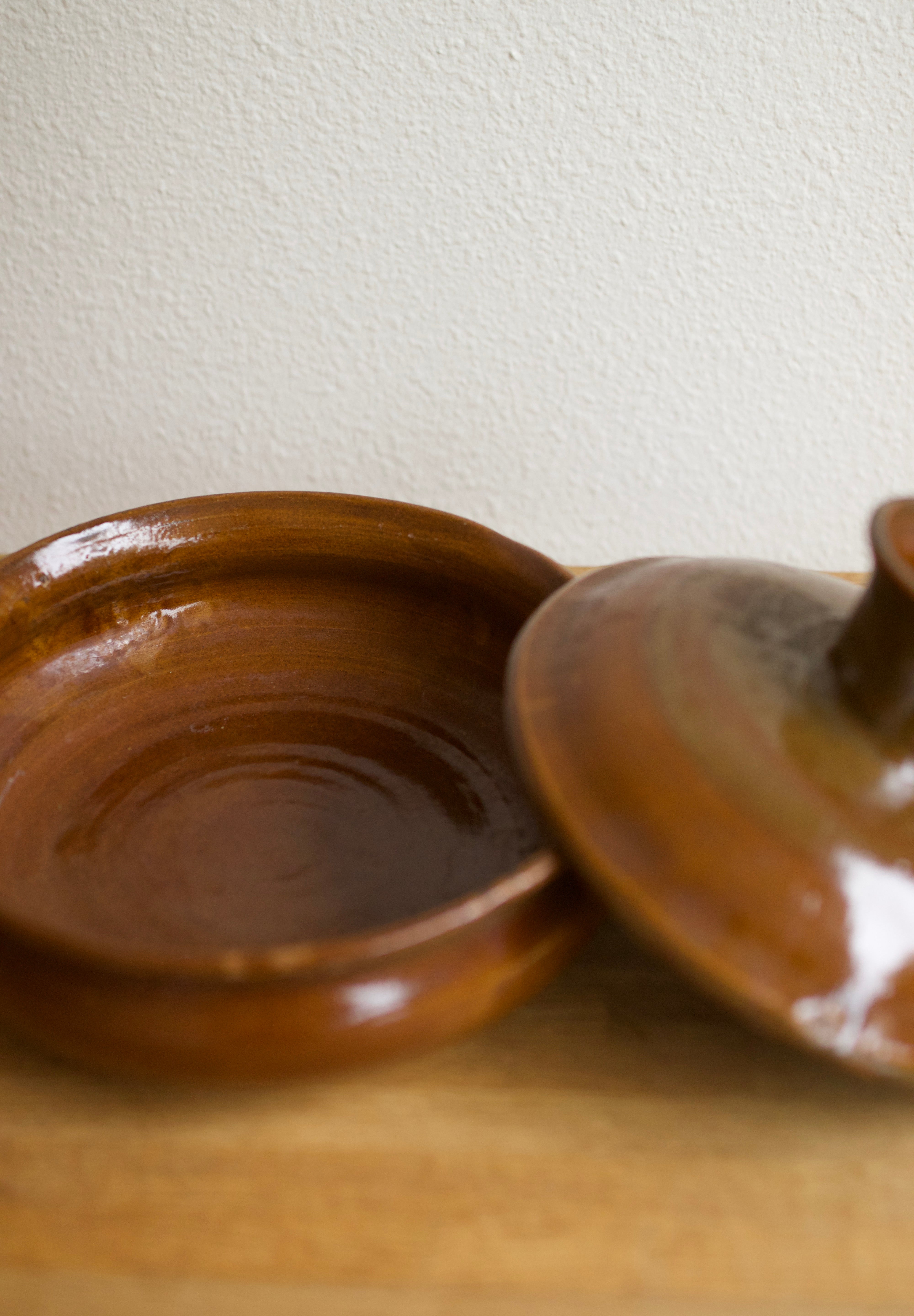 Vintage Donabe-Style Studio Pottery Pot
