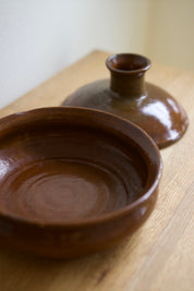 Vintage Donabe-Style Studio Pottery Pot