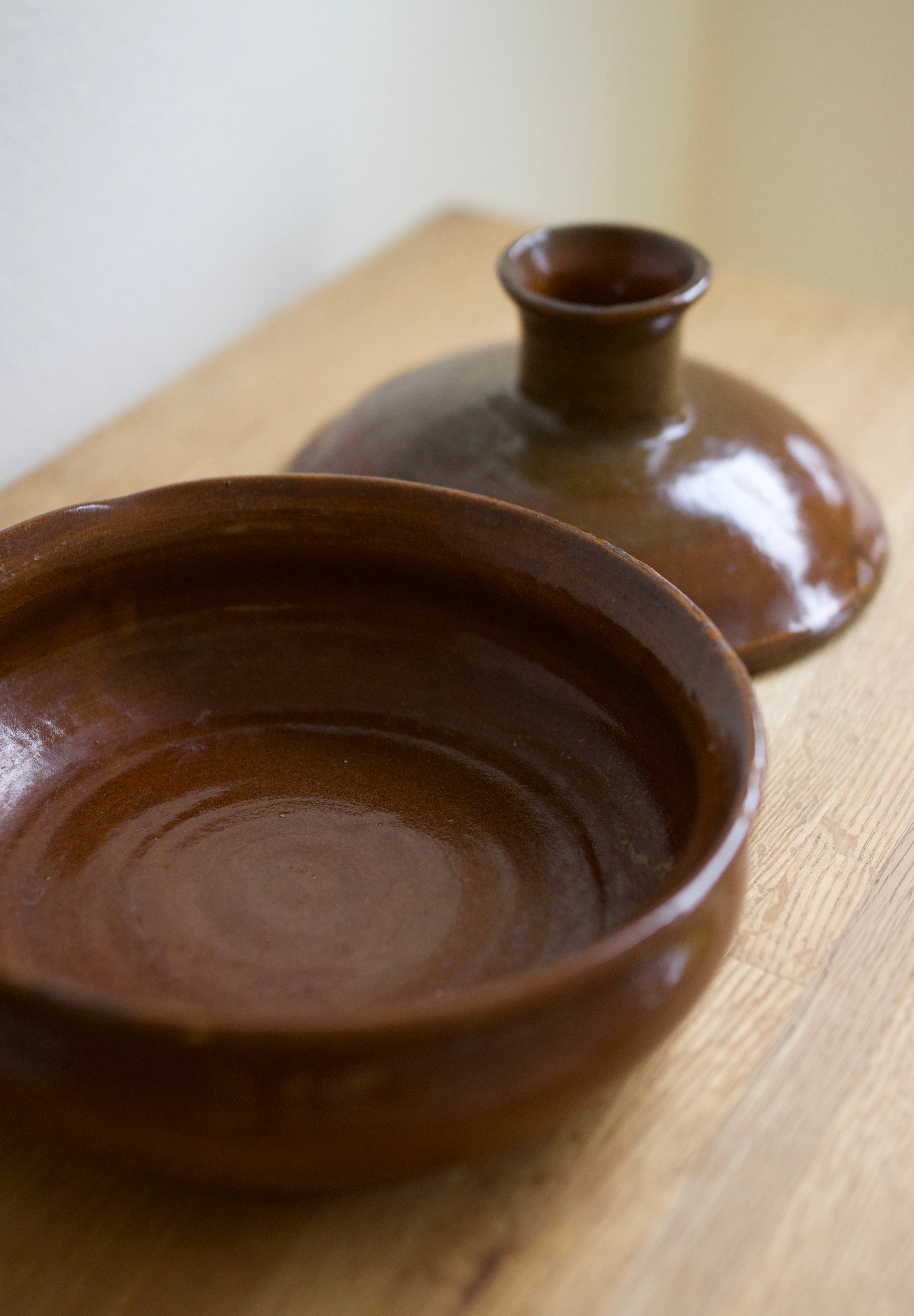 Vintage Donabe-Style Studio Pottery Pot