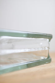 Vintage Lumix Nevada Glass Block Vase
