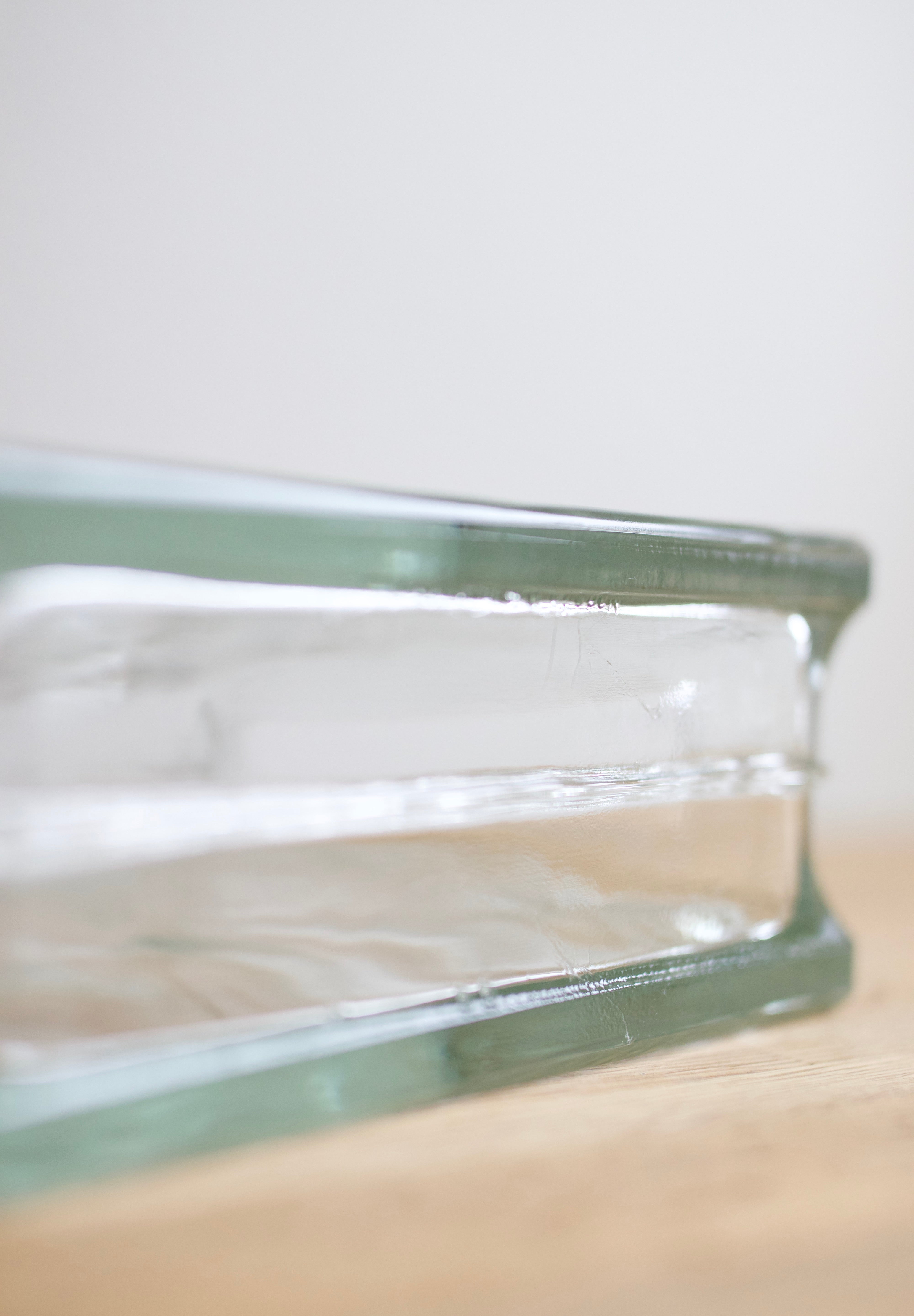 Vintage Lumix Nevada Glass Block Vase