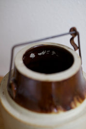 Antique Two-Tone Stoneware Canning Crock