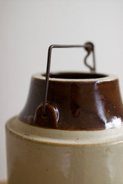 Antique Two-Tone Stoneware Canning Crock