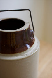 Antique Two-Tone Stoneware Canning Crock