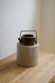 Antique Two-Tone Stoneware Canning Crock
