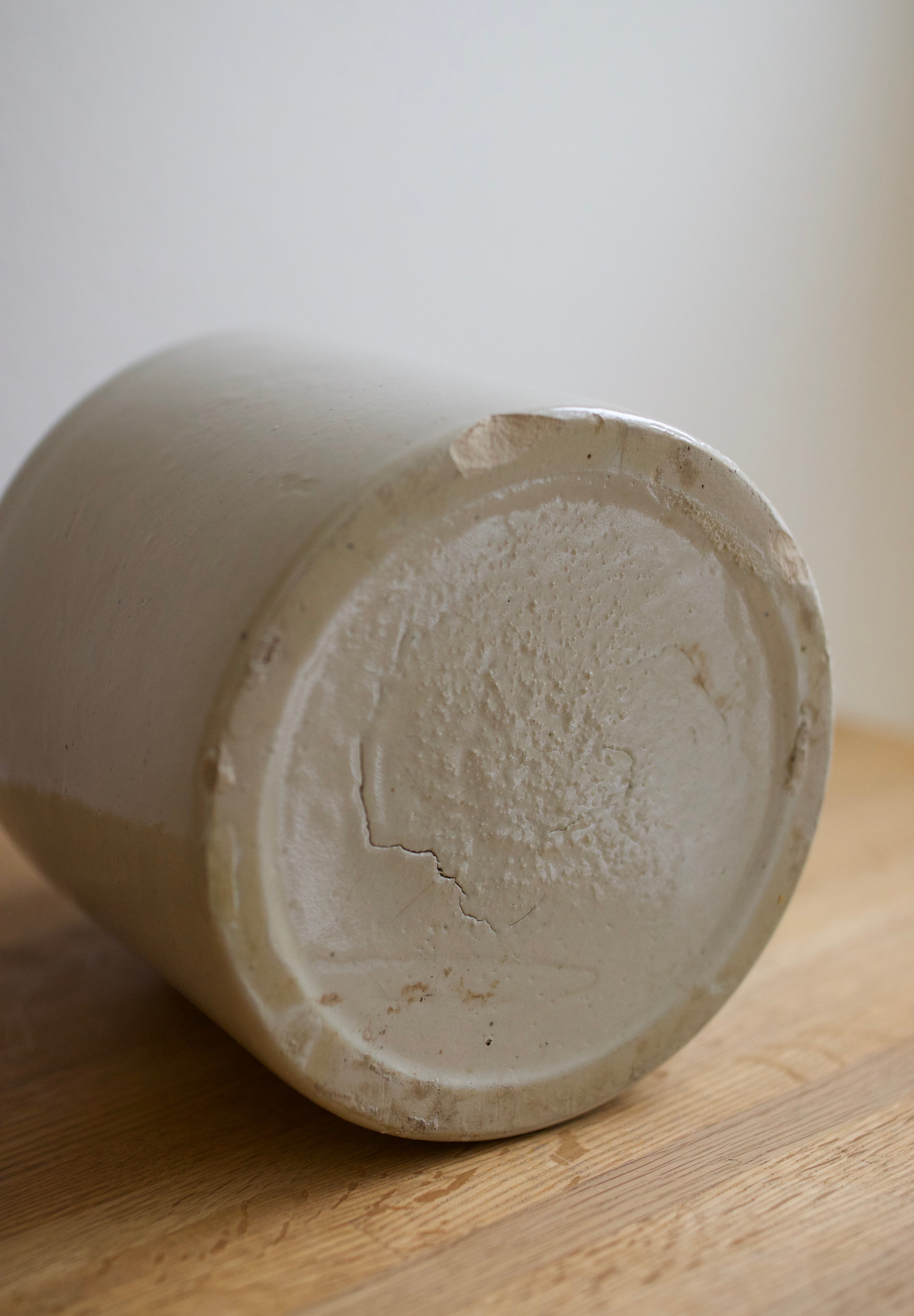 Antique Two-Tone Stoneware Canning Crock