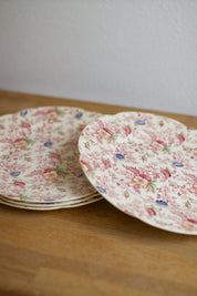 Vintage Johnson Brothers Old English Chintz Dinner Plates (Set of 4)