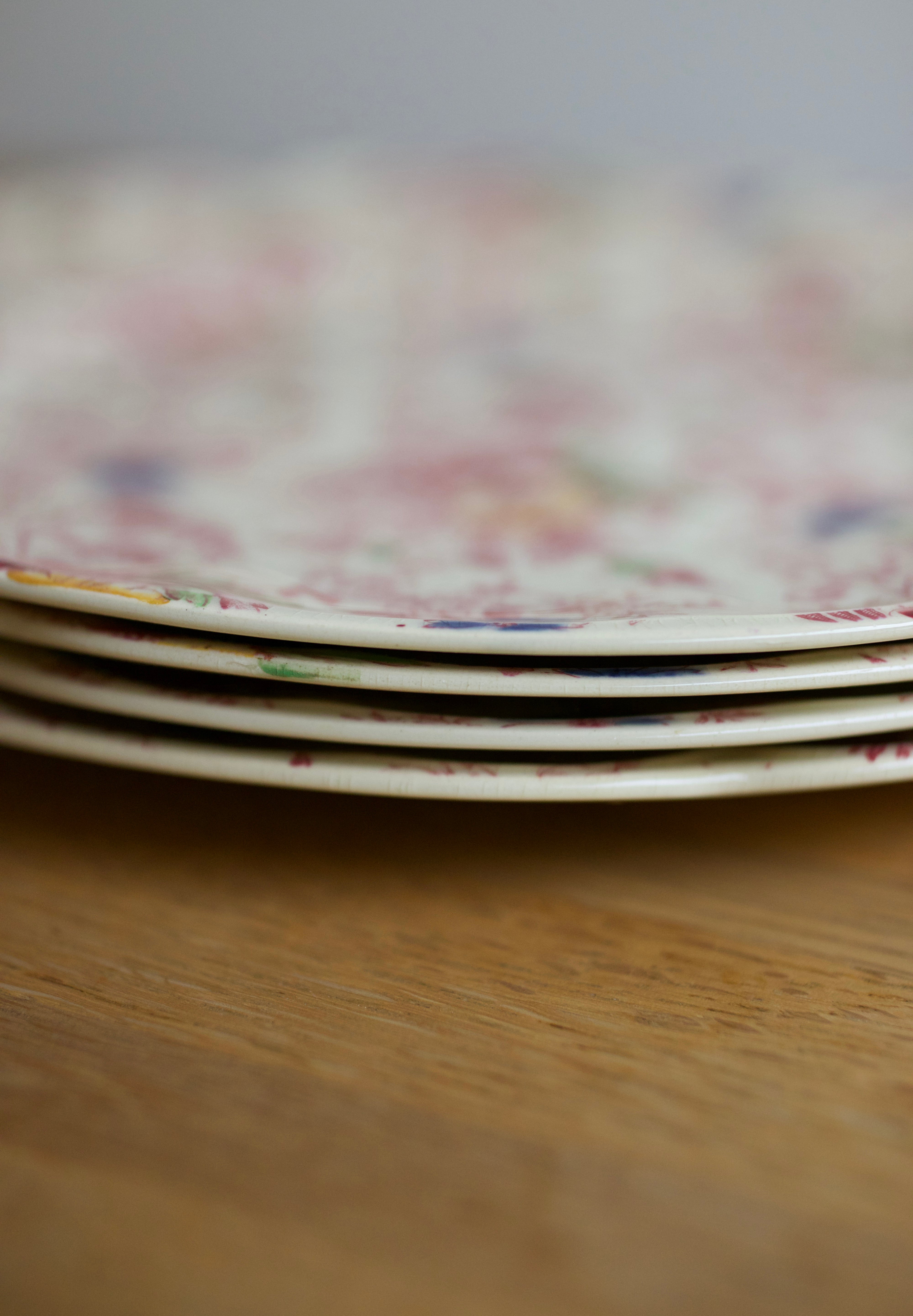 Vintage Johnson Brothers Old English Chintz Dinner Plates (Set of 4)