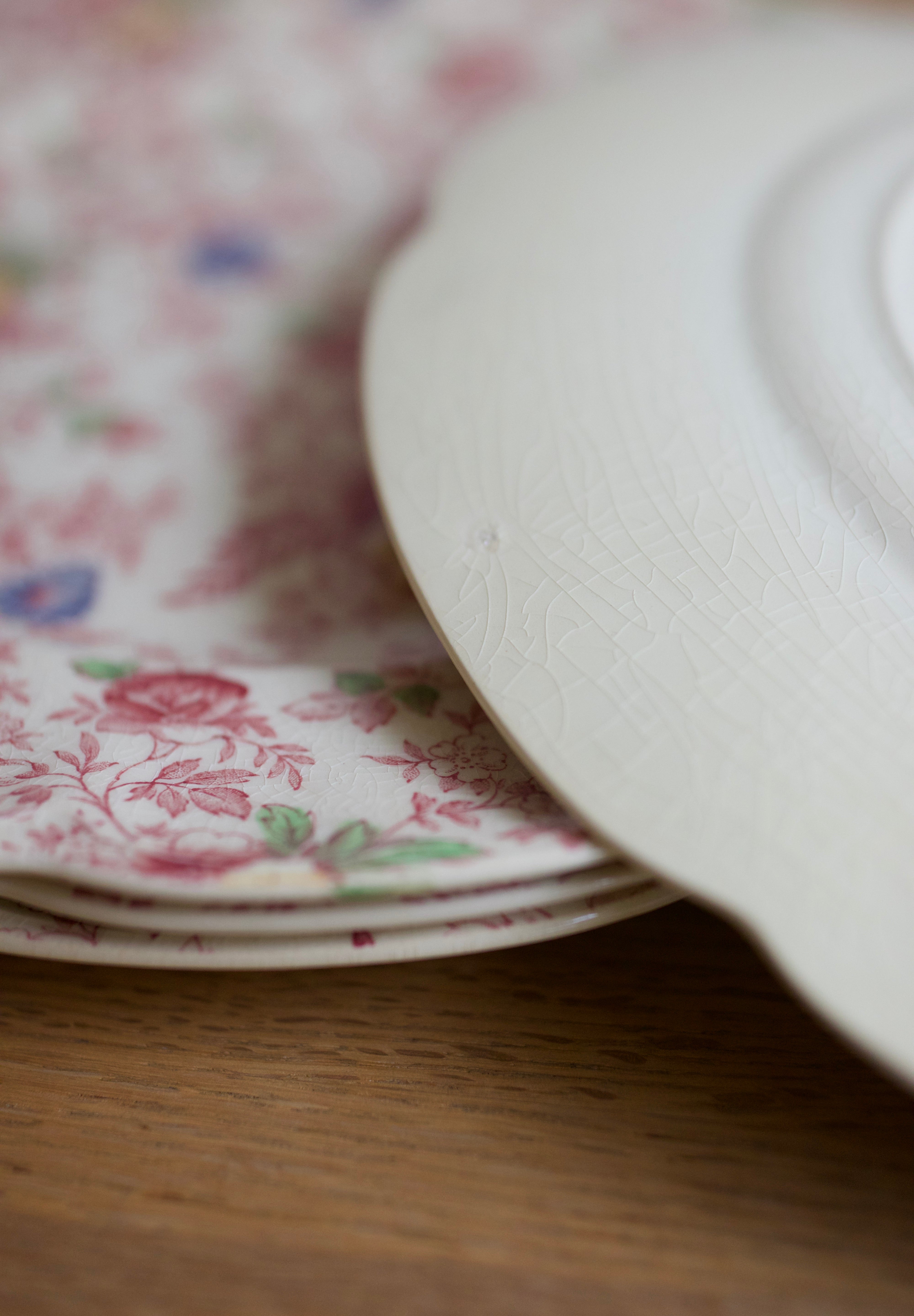 Vintage Johnson Brothers Old English Chintz Dinner Plates (Set of 4)
