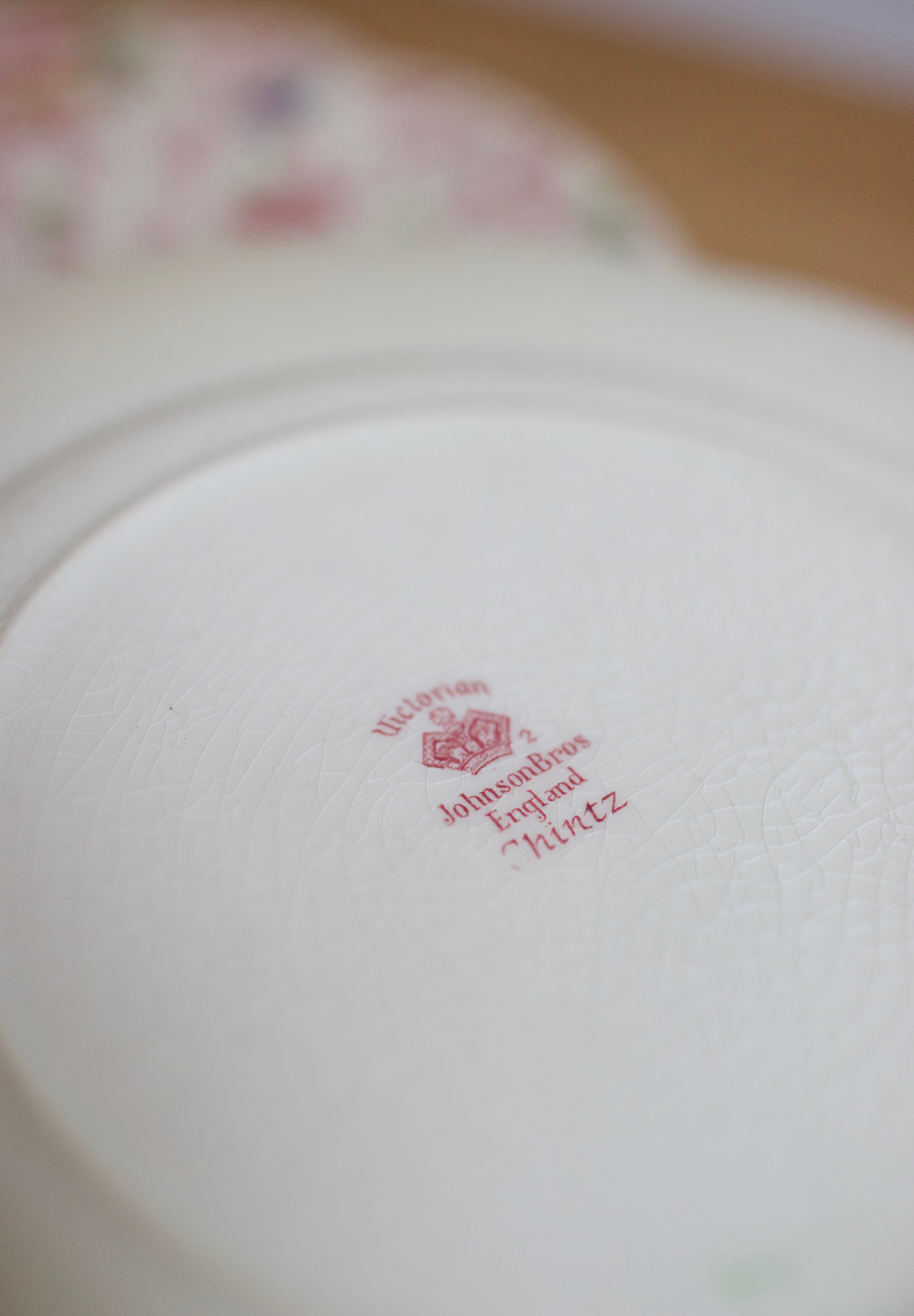 Vintage Johnson Brothers Old English Chintz Dinner Plates (Set of 4)