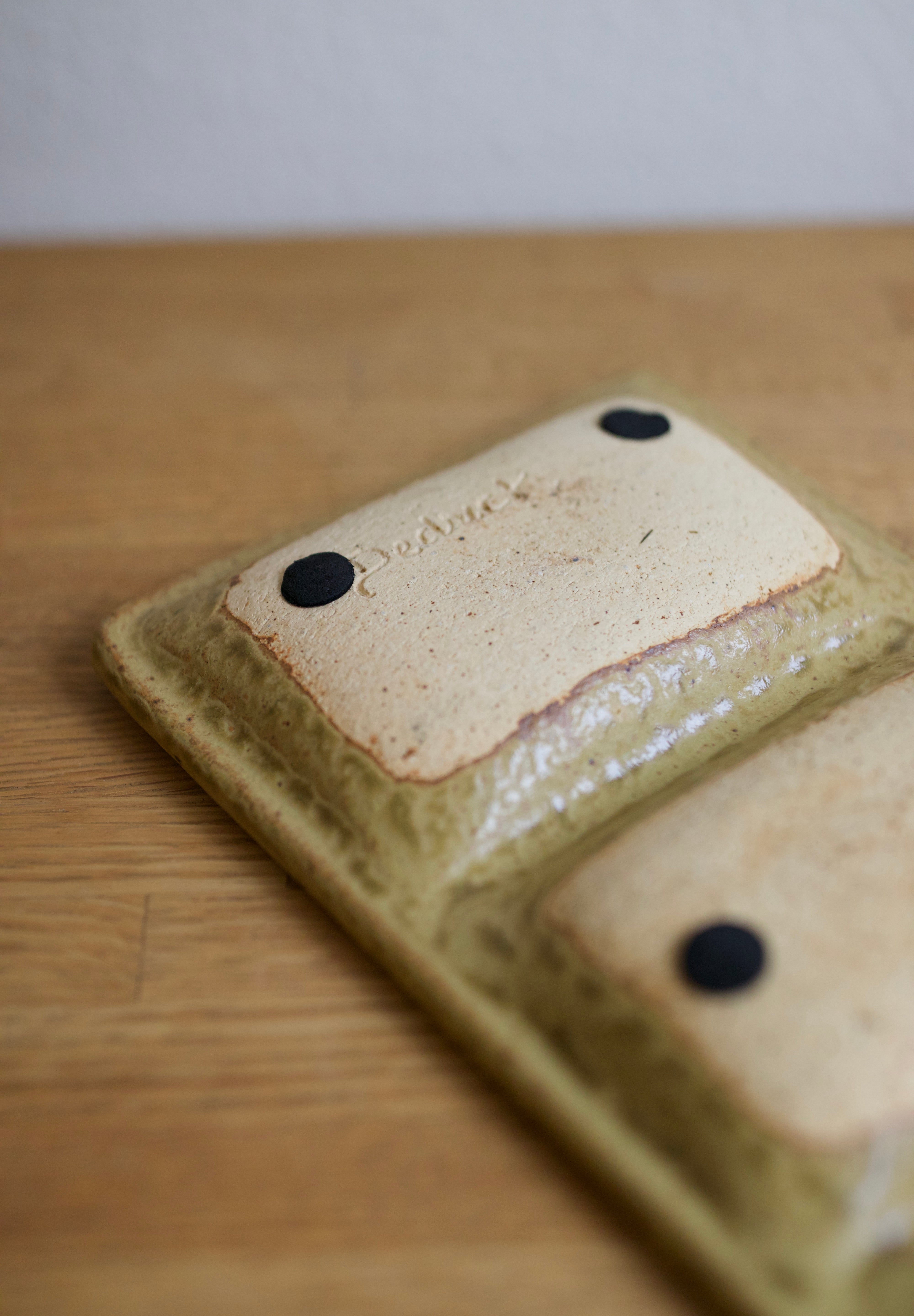 Studio Pottery Three-Section Tray