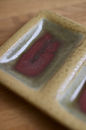 Studio Pottery Three-Section Tray