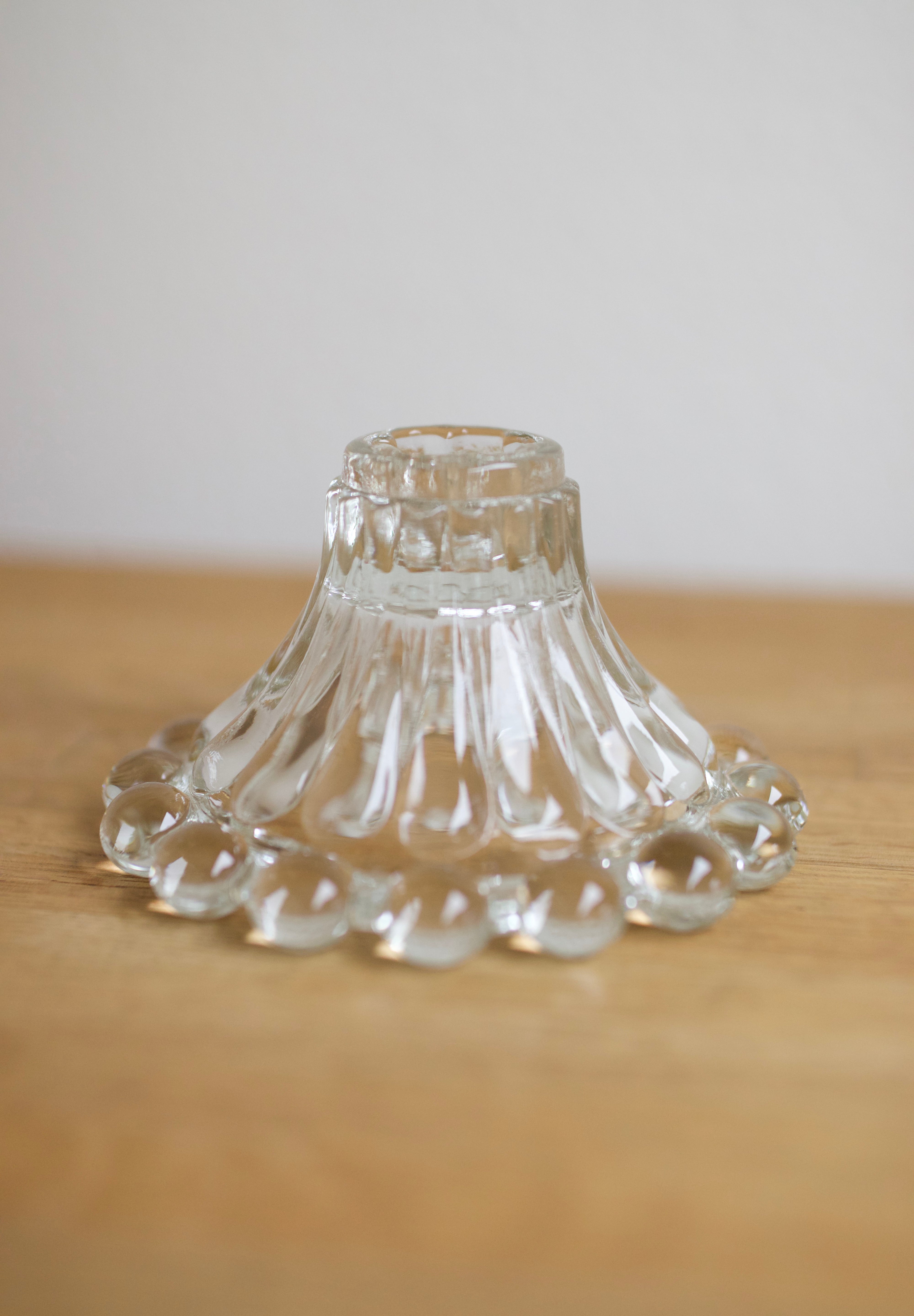 Vintage Anchor Hocking “Boopie” Glass Candlestick Holder