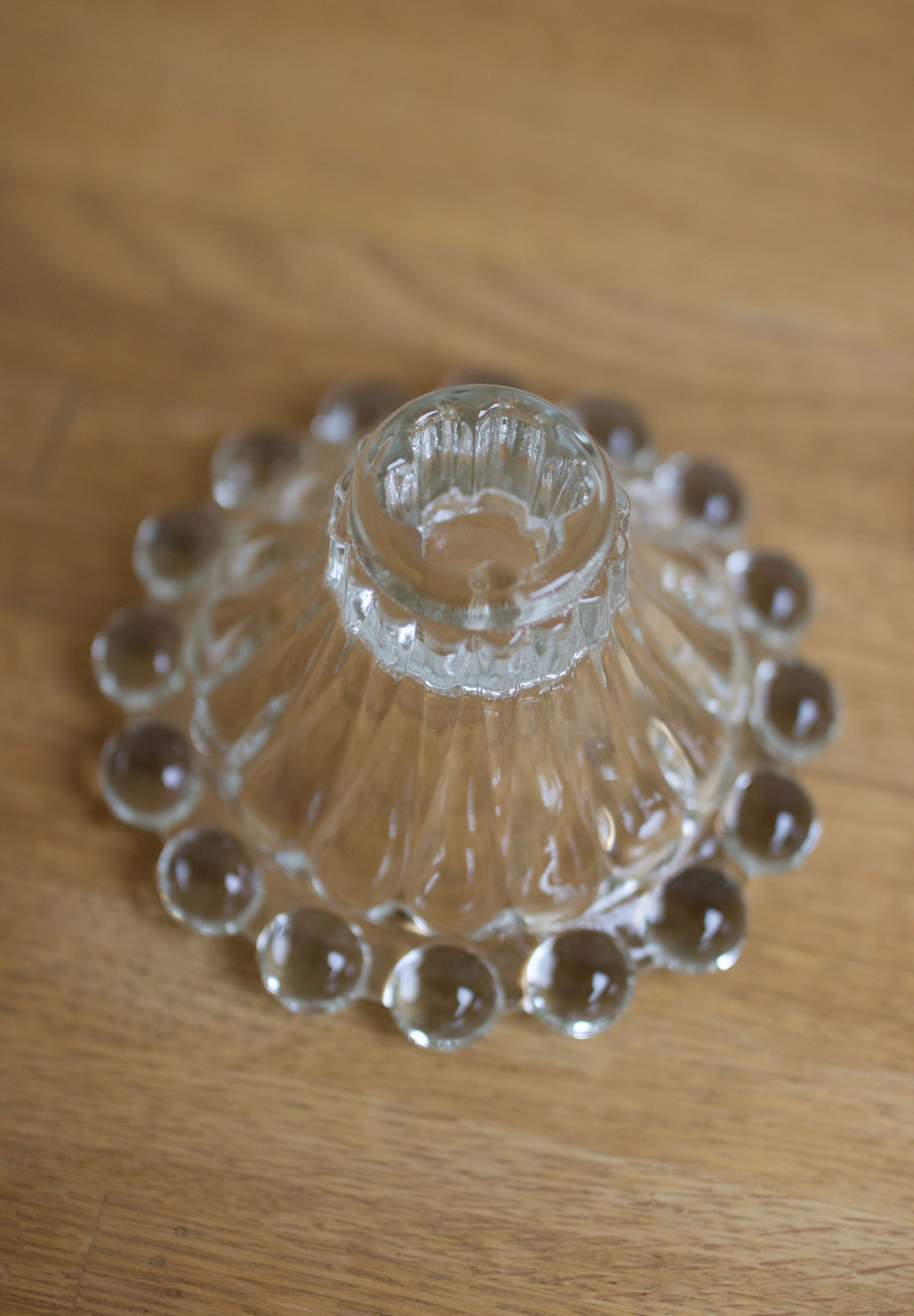 Vintage Anchor Hocking “Boopie” Glass Candlestick Holder