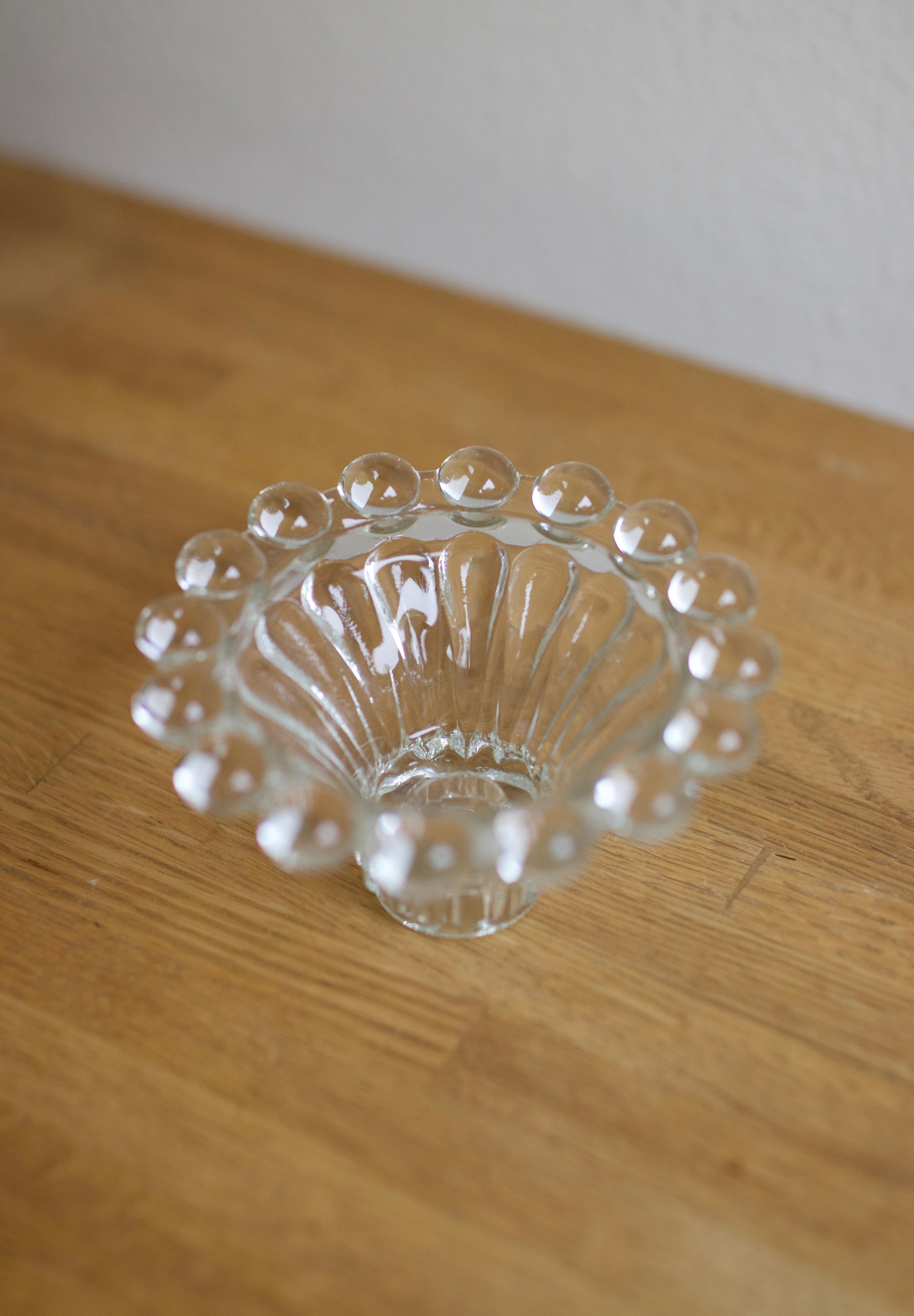 Vintage Anchor Hocking “Boopie” Glass Candlestick Holder