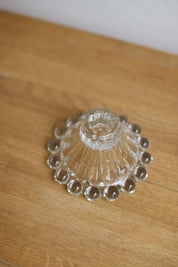 Vintage Anchor Hocking “Boopie” Glass Candlestick Holder
