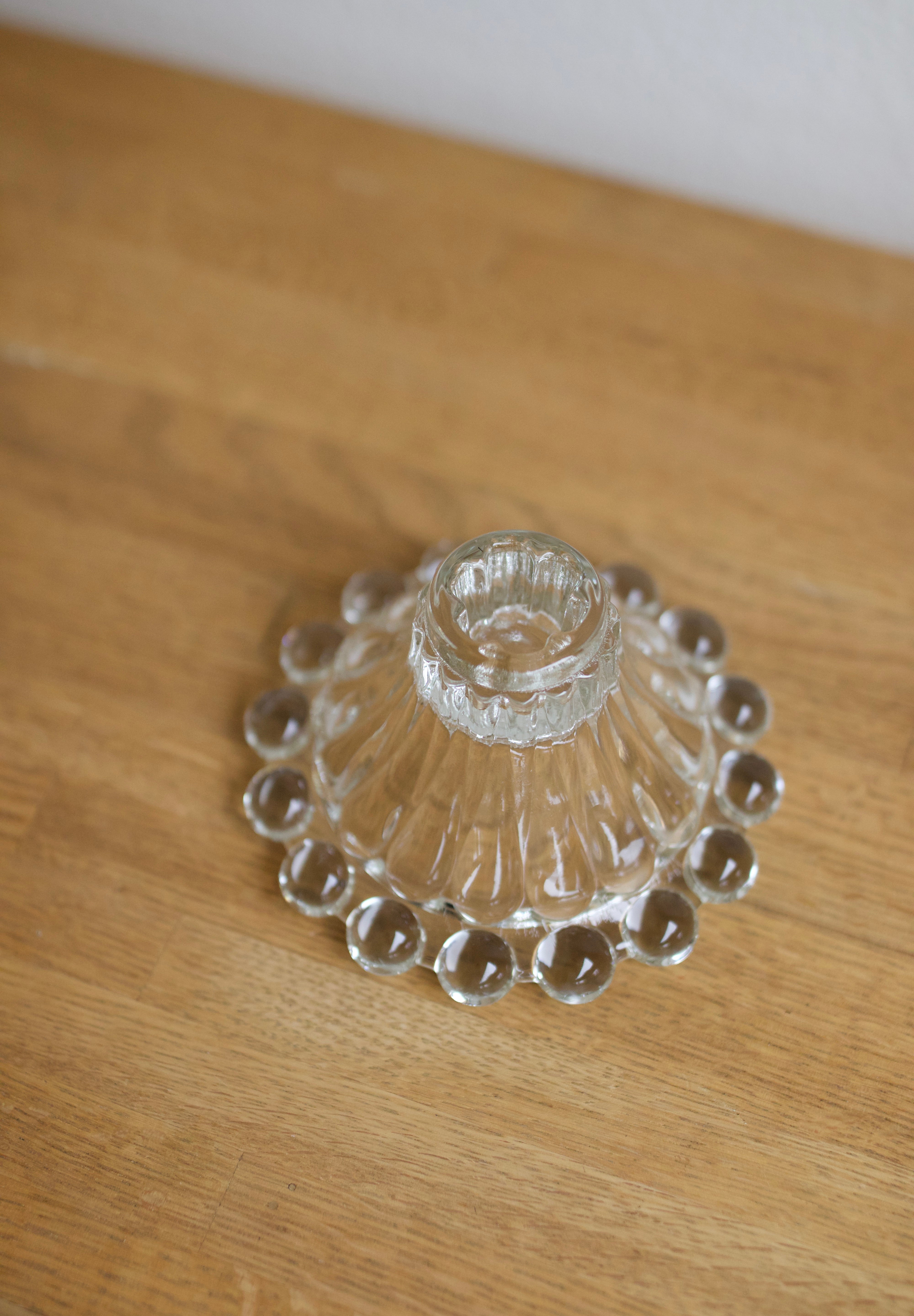 Vintage Anchor Hocking “Boopie” Glass Candlestick Holder