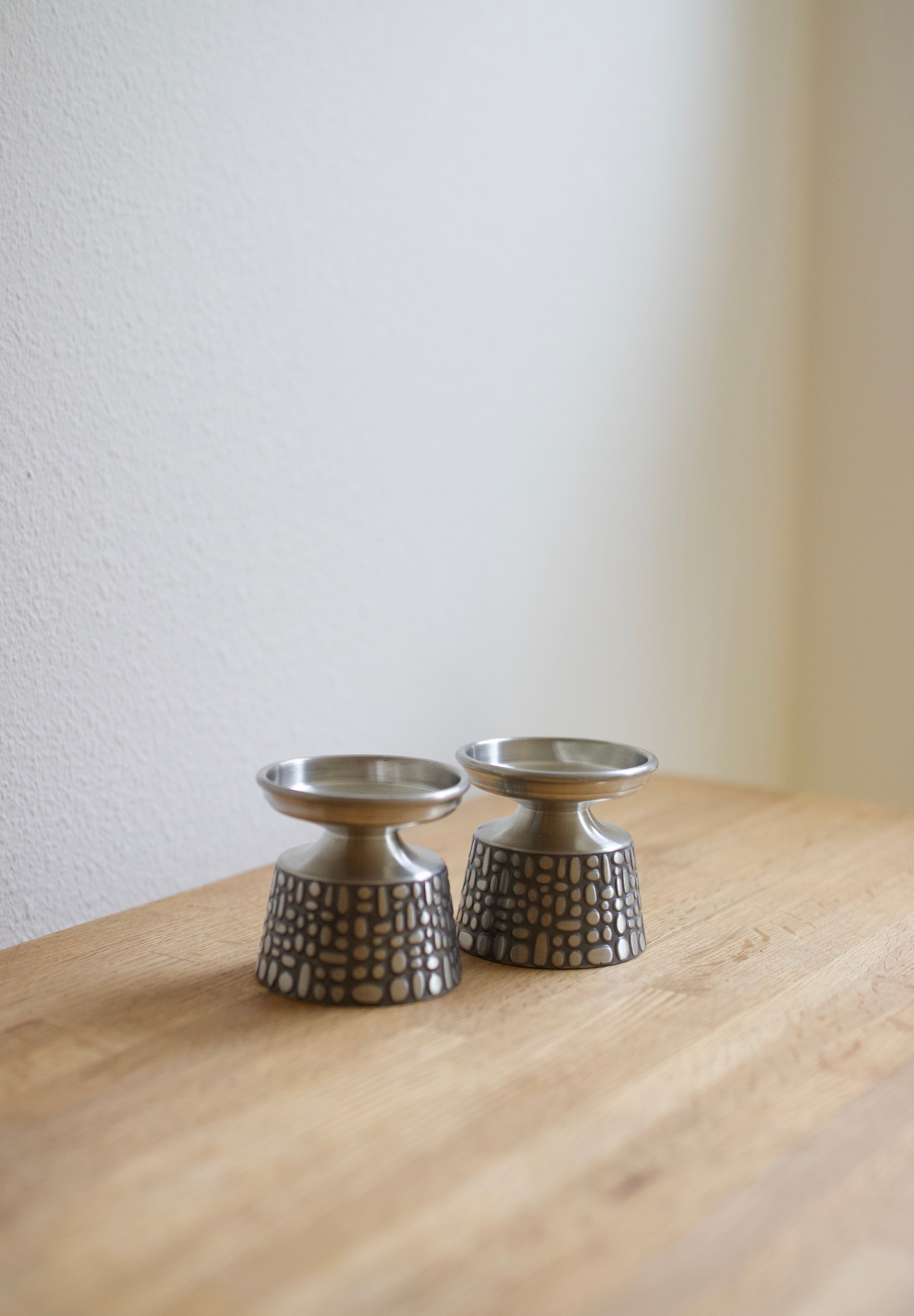 Måstad Pewter Candlestick Holders (Set of 2)