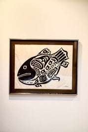 C.B. Greul "Haida Fish" Silkscreen Framed Print, 1950s–60s