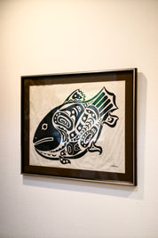 C.B. Greul "Haida Fish" Silkscreen Framed Print, 1950s–60s