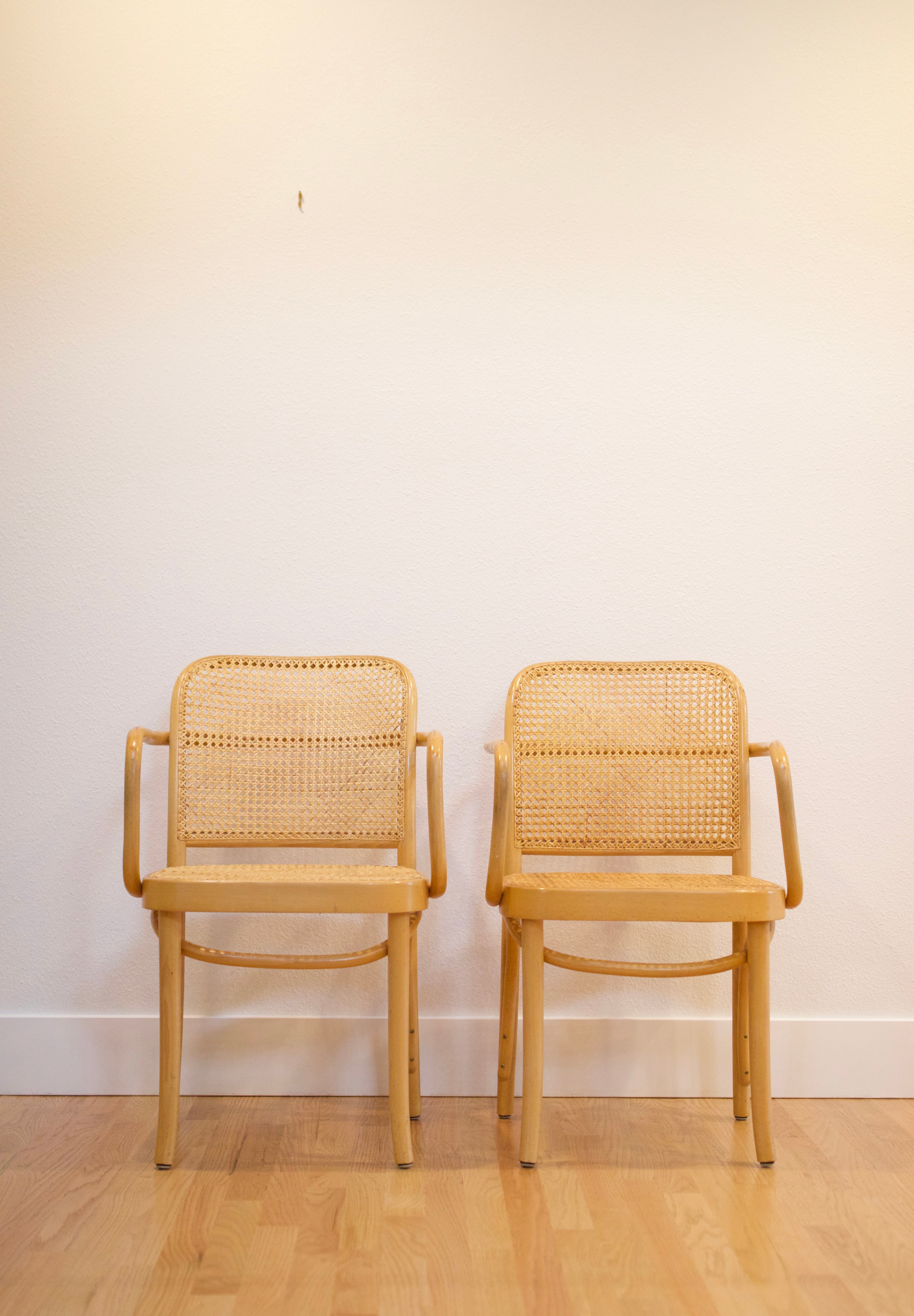 Pair of Josef Hoffmann No. 811 "Prague" Armchairs