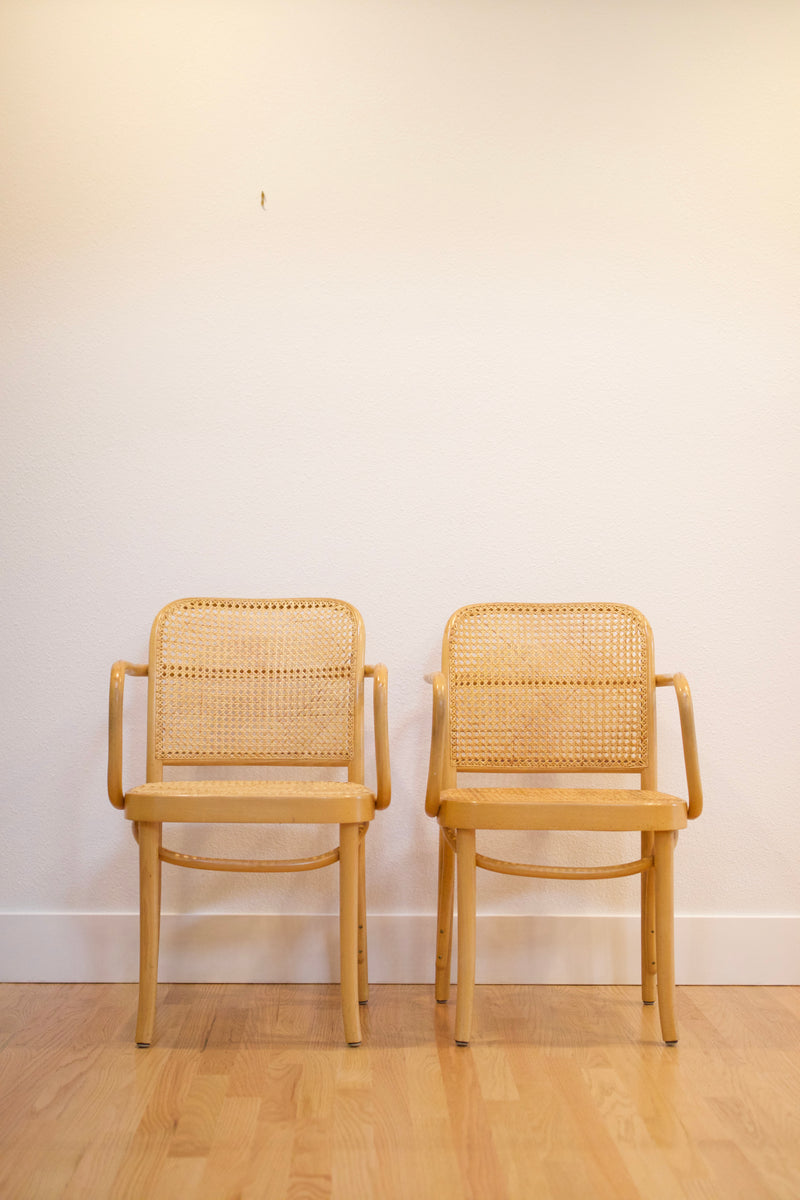 Pair of Josef Hoffmann No. 811 "Prague" Armchairs