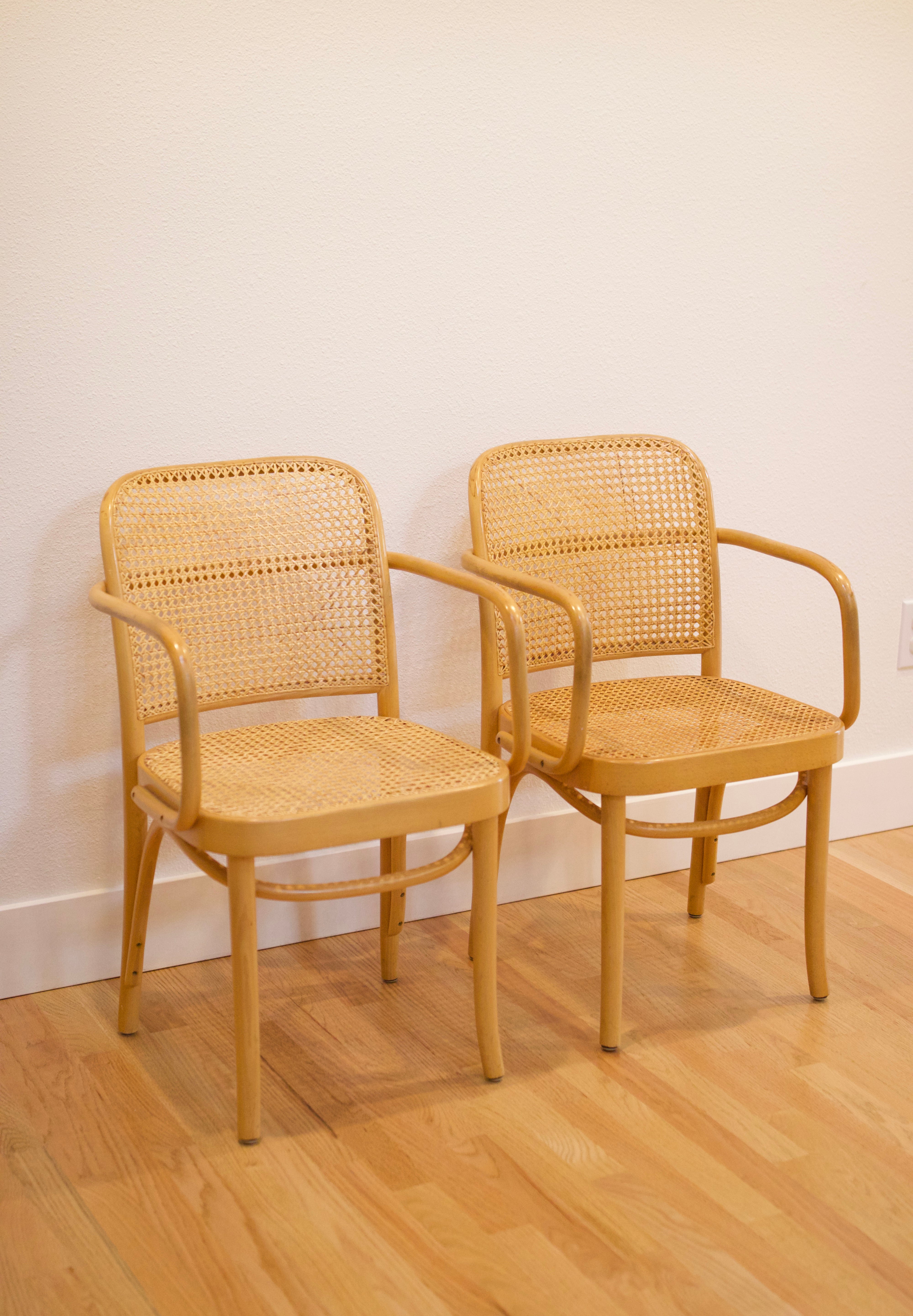 Pair of Josef Hoffmann No. 811 "Prague" Armchairs