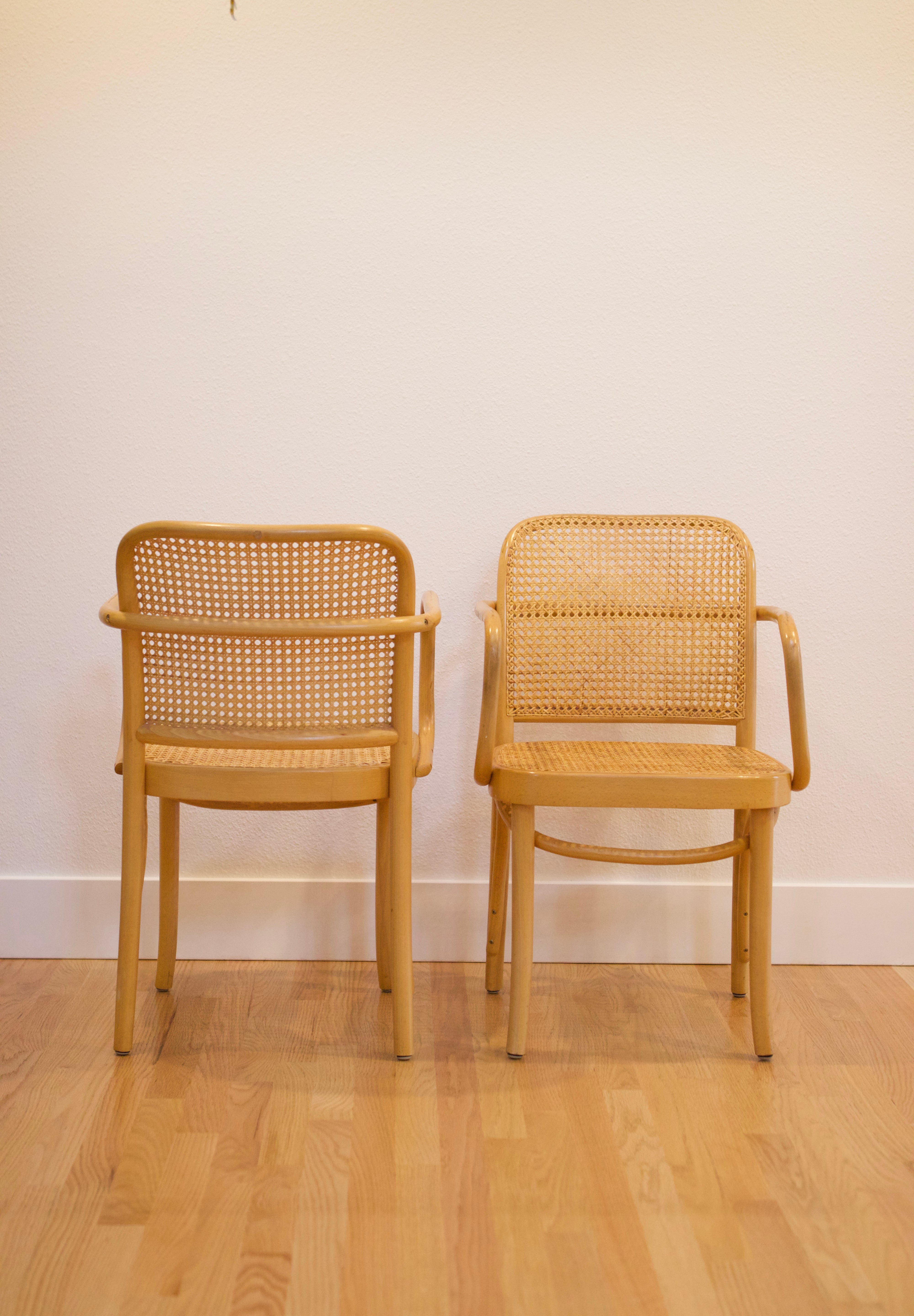 Pair of Josef Hoffmann No. 811 "Prague" Armchairs