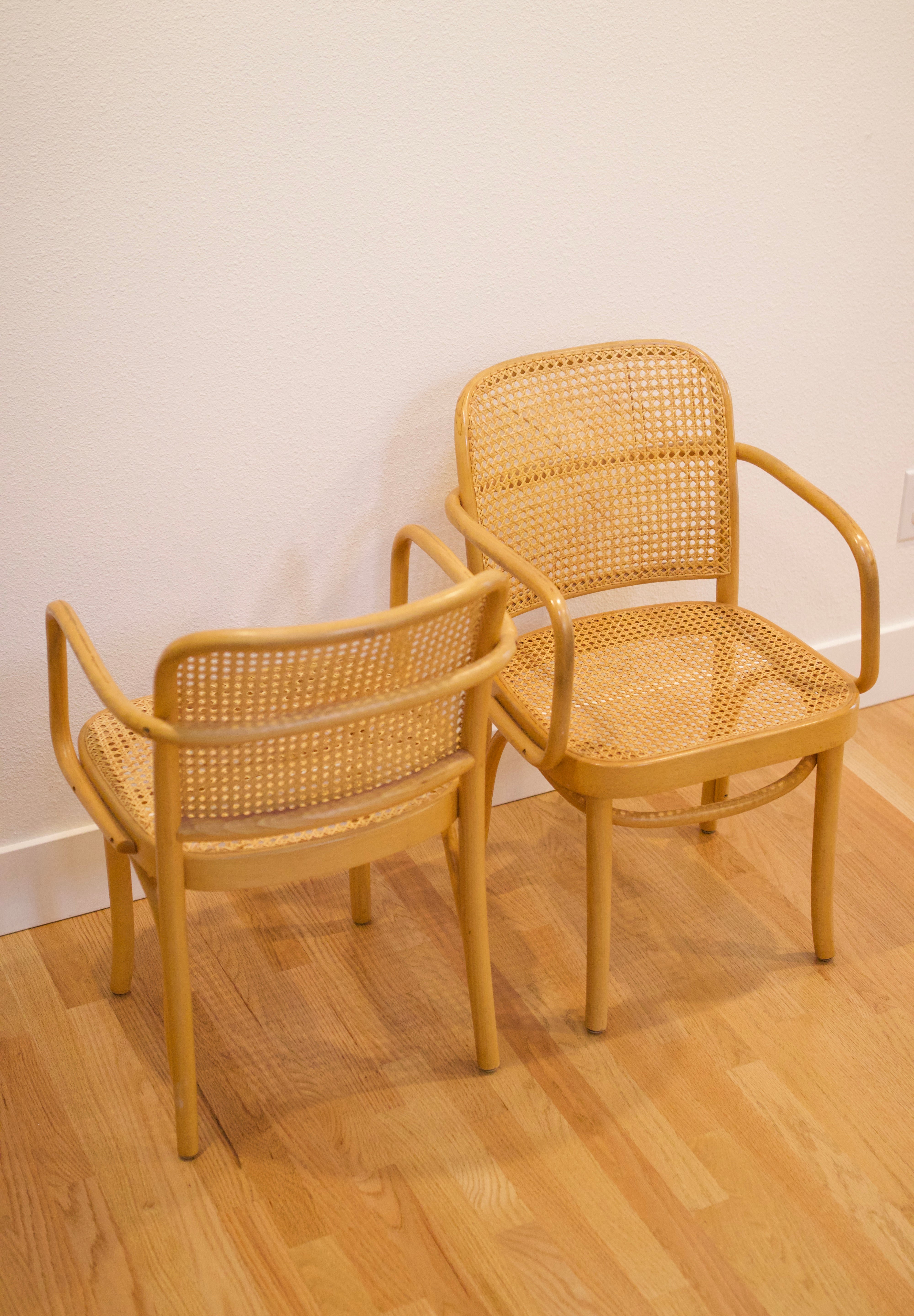 Pair of Josef Hoffmann No. 811 "Prague" Armchairs