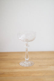 Vintage Libbey Rock Sharpe Crystal Champagne Coupes (Set of 6)