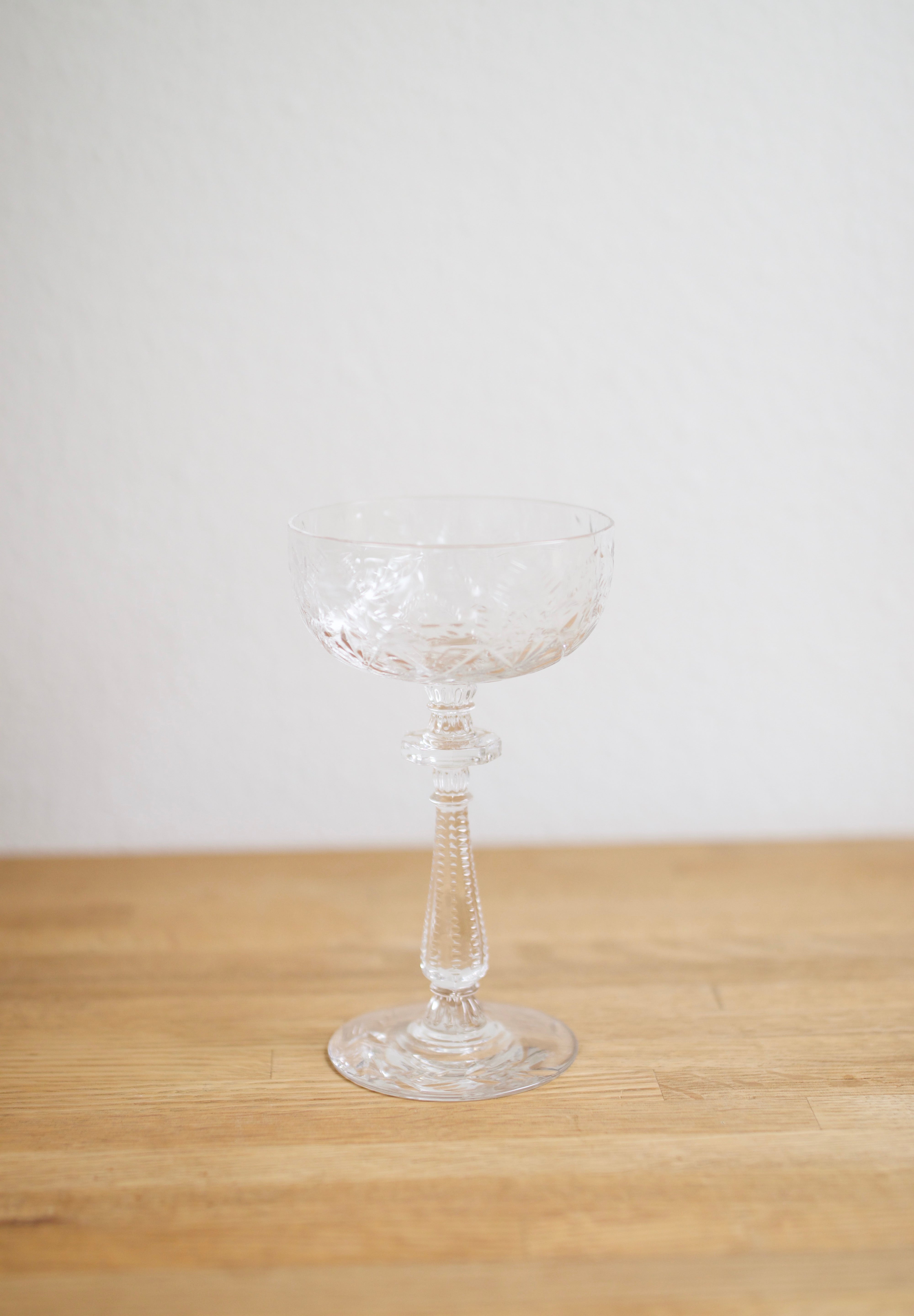 Vintage Libbey Rock Sharpe Crystal Champagne Coupes (Set of 6)