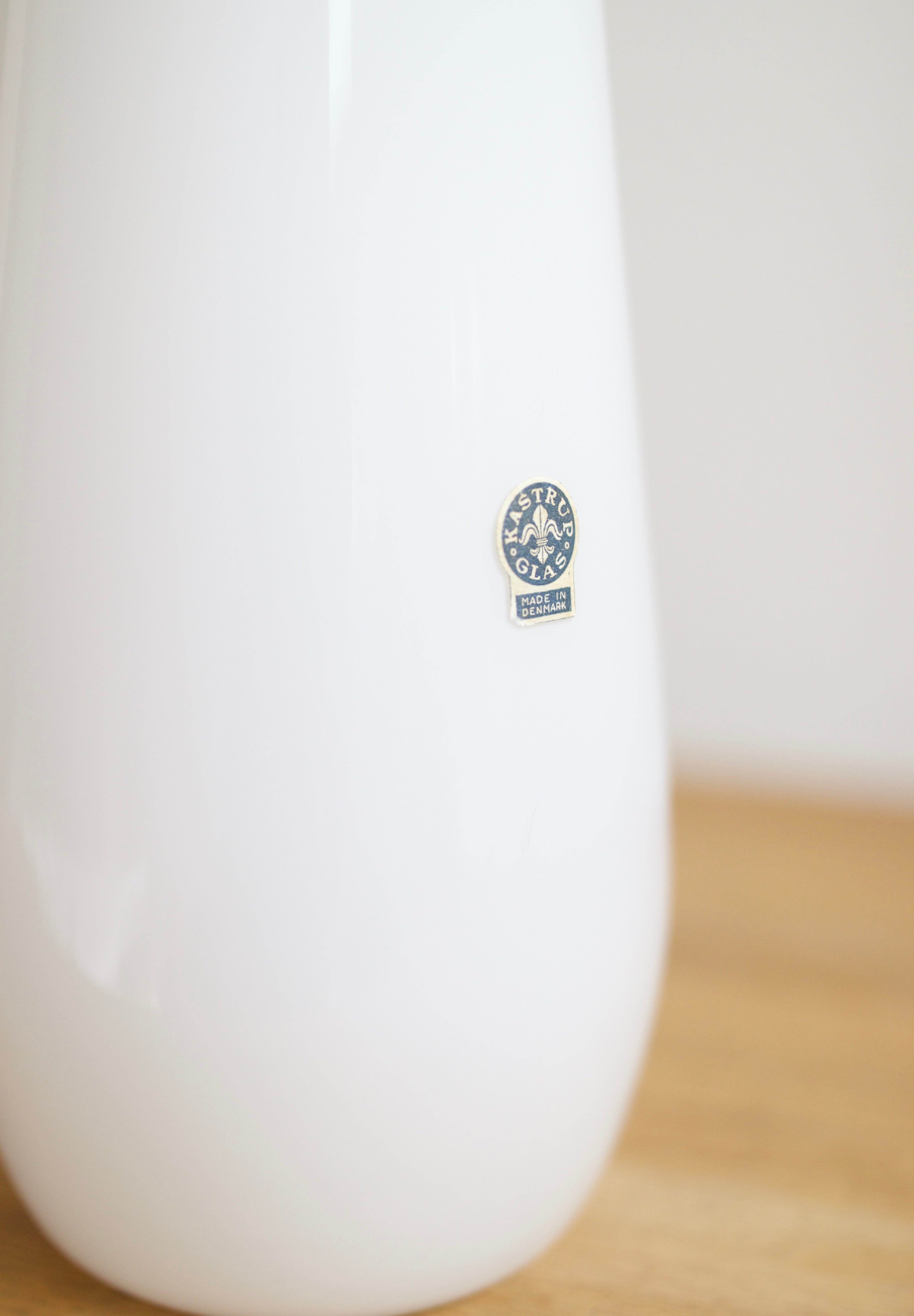 Vintage Danish Opaline Vessel by Jacob Bang for Kastrup Glas