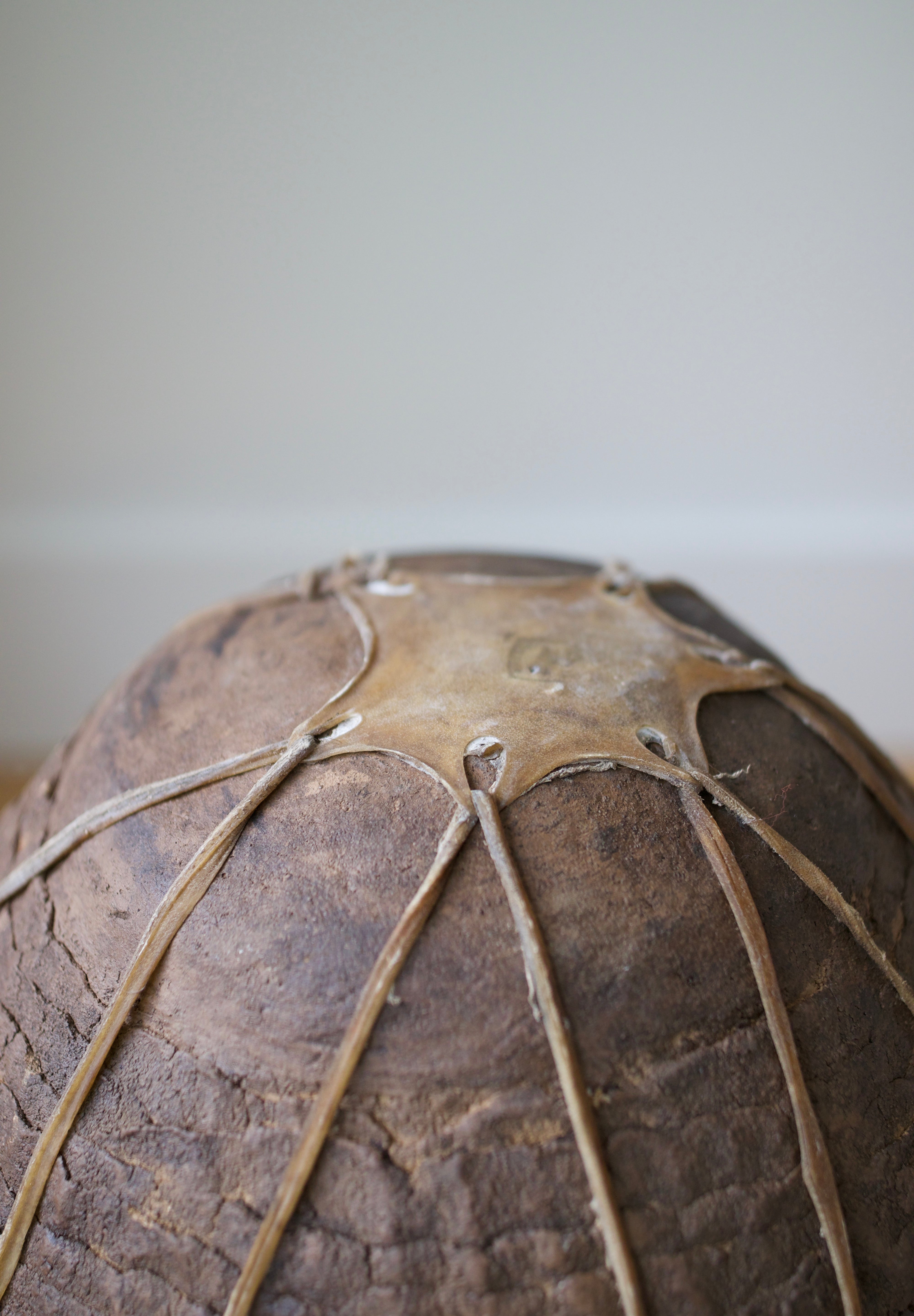 Vintage Tarahumara Pottery Vessel with Iron Stand