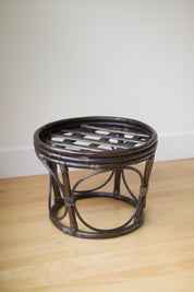 Vintage Bentwood Bamboo and Rattan Stool