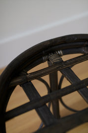 Vintage Bentwood Bamboo and Rattan Stool