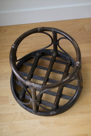Vintage Bentwood Bamboo and Rattan Stool