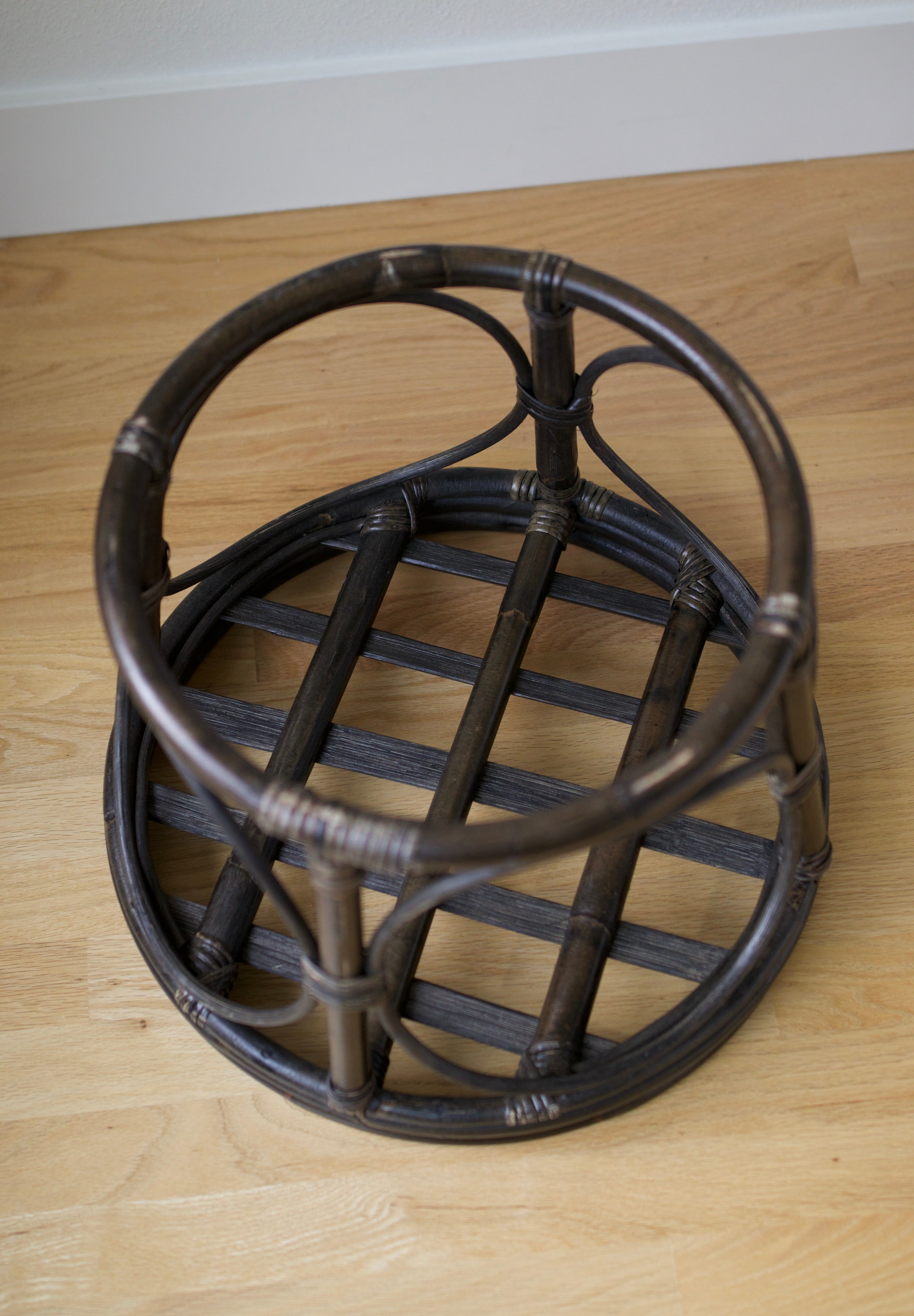 Vintage Bentwood Bamboo and Rattan Stool