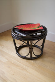 Vintage Bentwood Bamboo and Rattan Stool