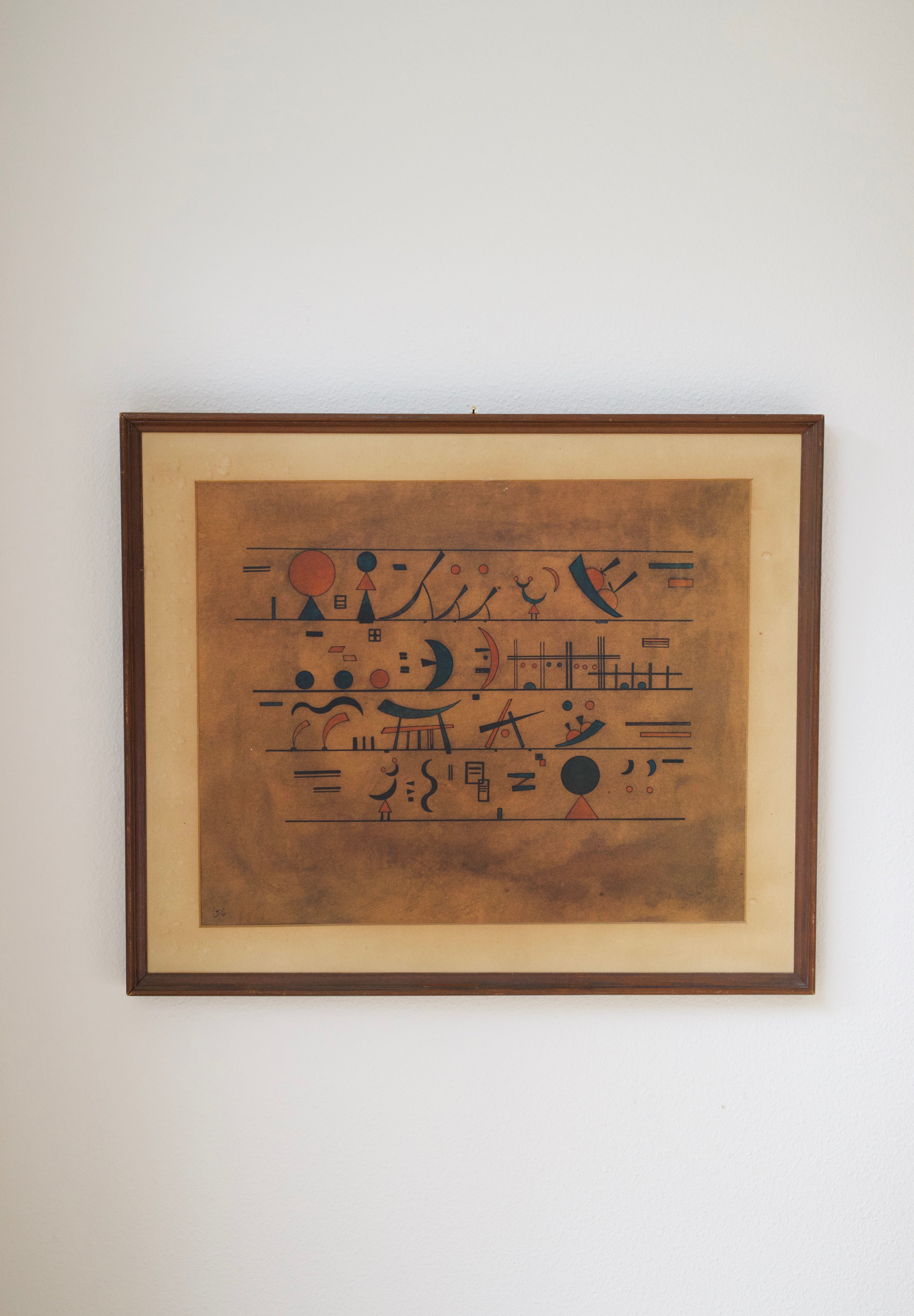 Vintage Wassily Kandinsky "Sign Series" Framed Print